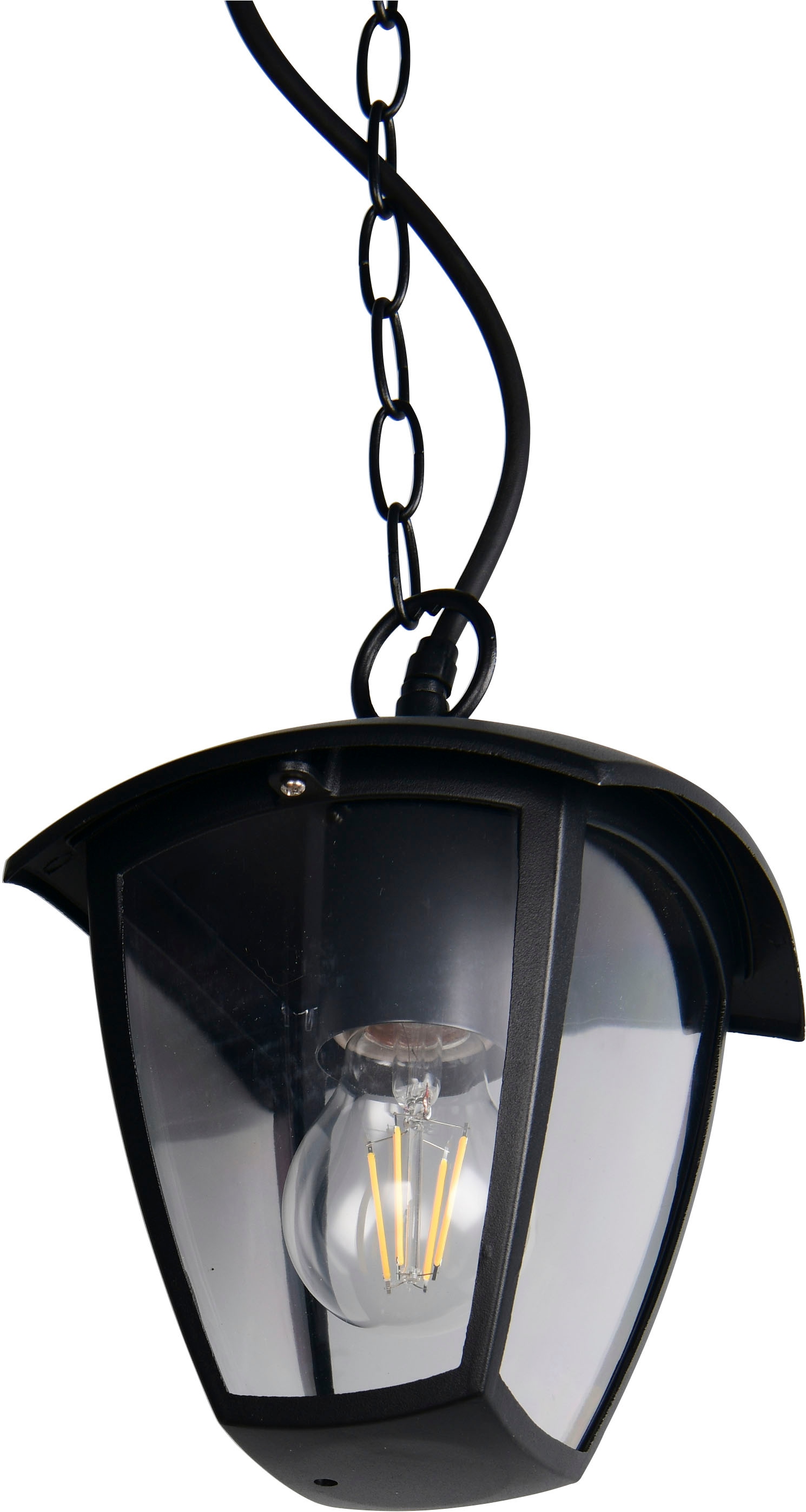 TRIO Leuchten Außen-Deckenleuchte »VENTA, Outdoor Pendelleuchte 1-flammig, exkl 1x E27 max 10W, IP44« E27 1 Stk. warmweiß - kaltweiß Terrassen Hängelampe, Pendelleuchte Garten max Höhe 82cm