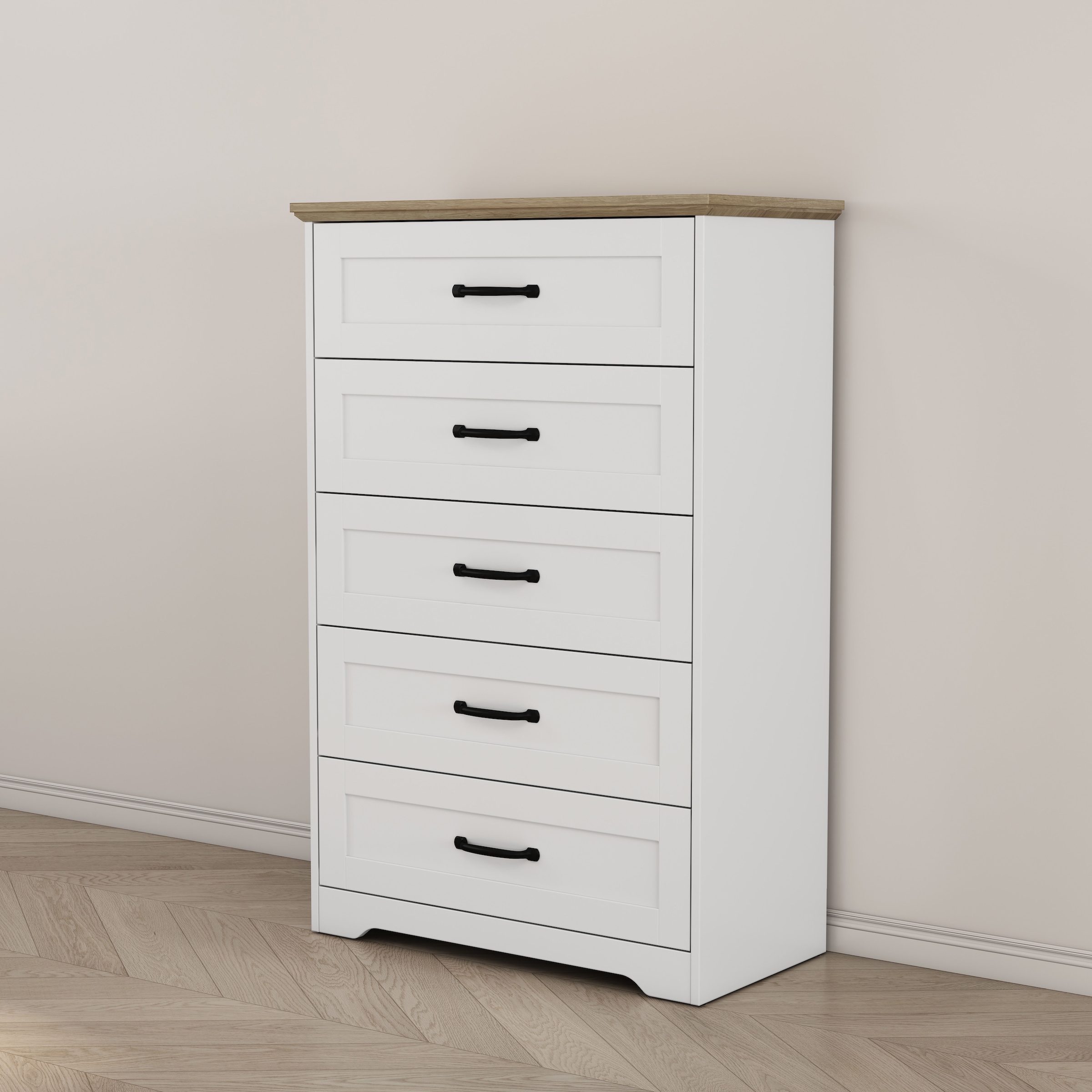 OTTO home Schubkastenkommode »Emmilia Sideboard im Landhaus Design« Kommode mit viel Stauraum im Schlafzimmer,  Schubladenschrank Sideboard Wäscheschrank Skandi Design