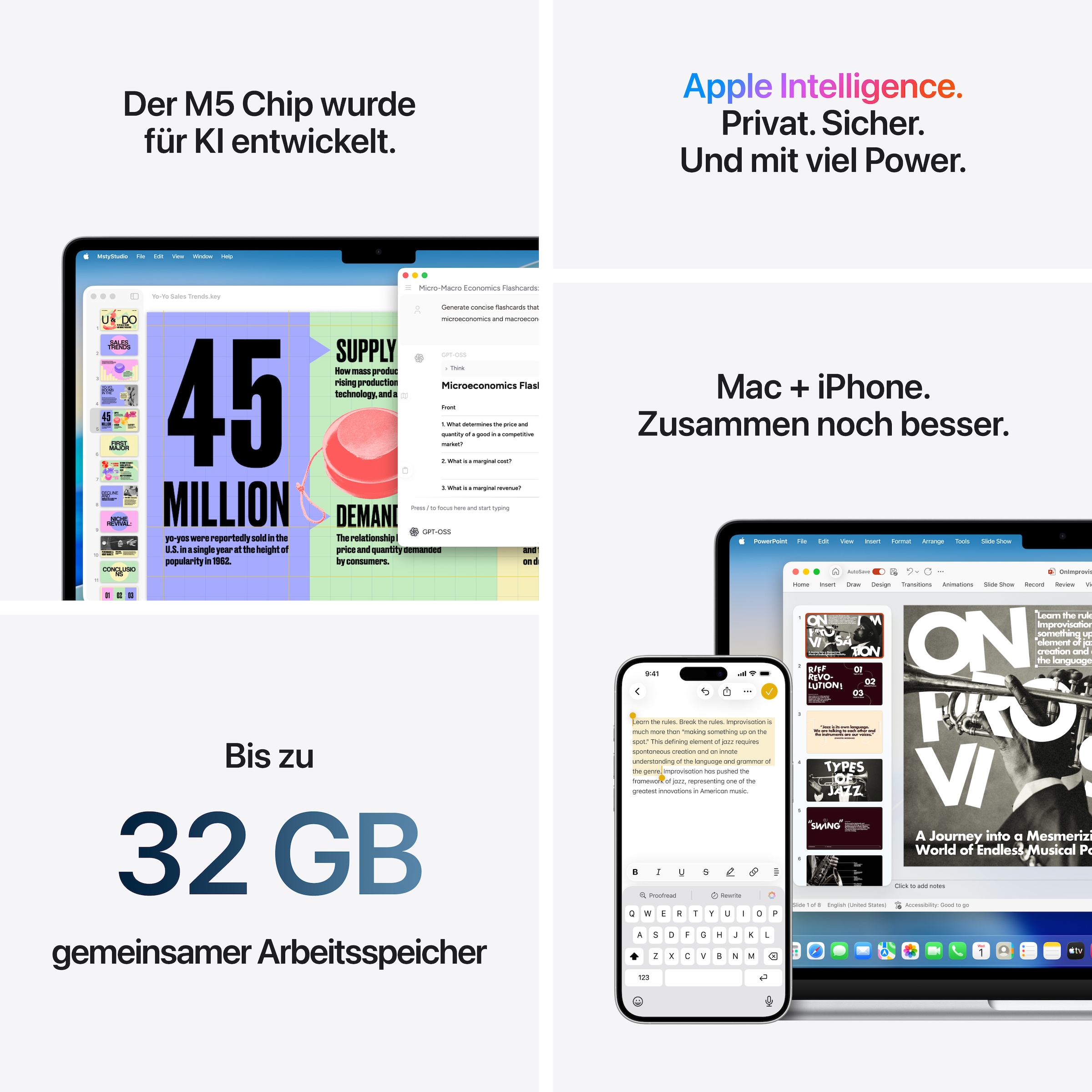 Apple Notebook »13-inch MacBook Air« 34,46 cm / 13,6 ″ Apple M5 8-Core GPU 512 GB SSD