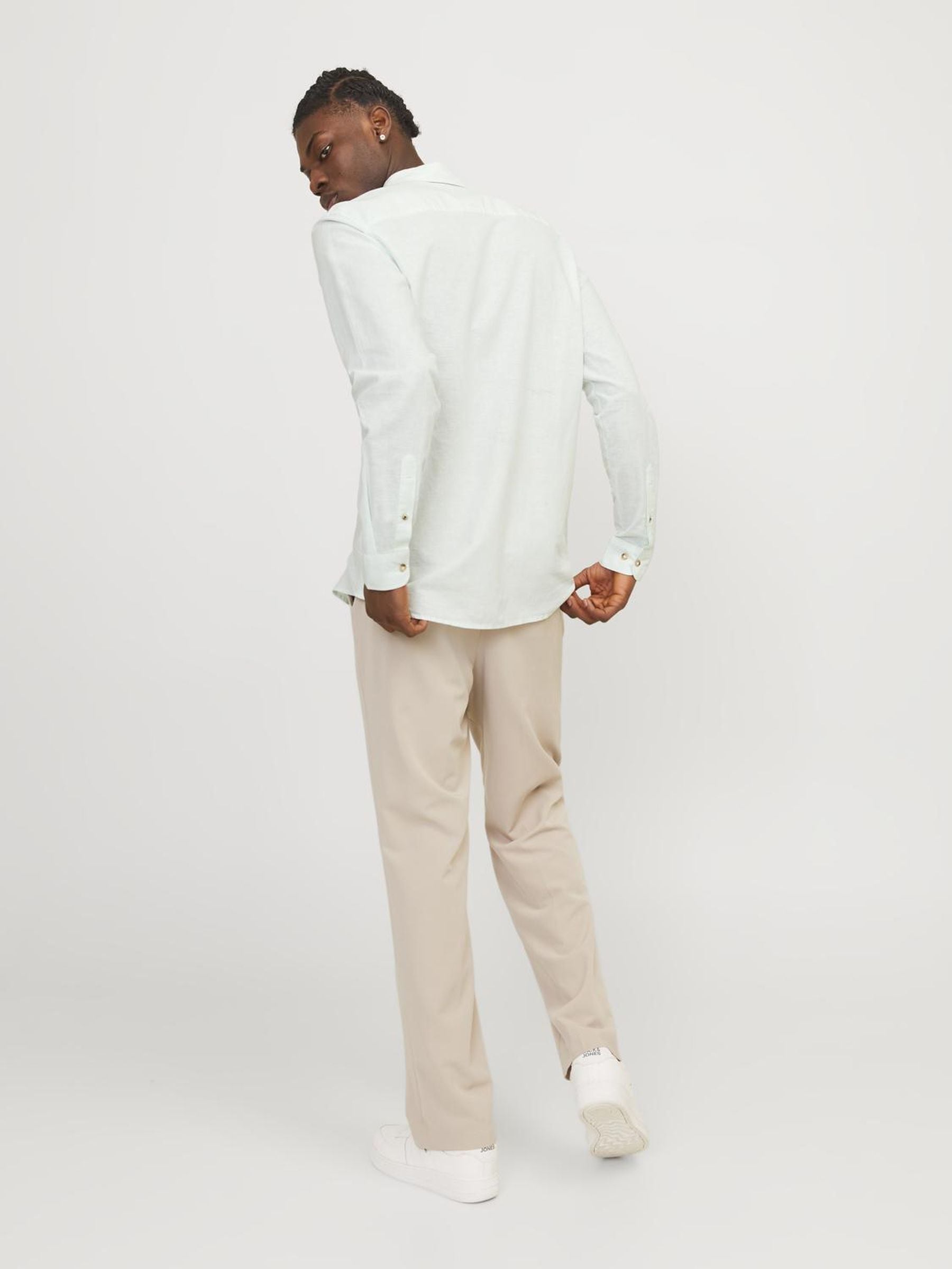 Jack & Jones Langarmhemd »JJESUMMER LINEN BLEND SHIRT LS SN«