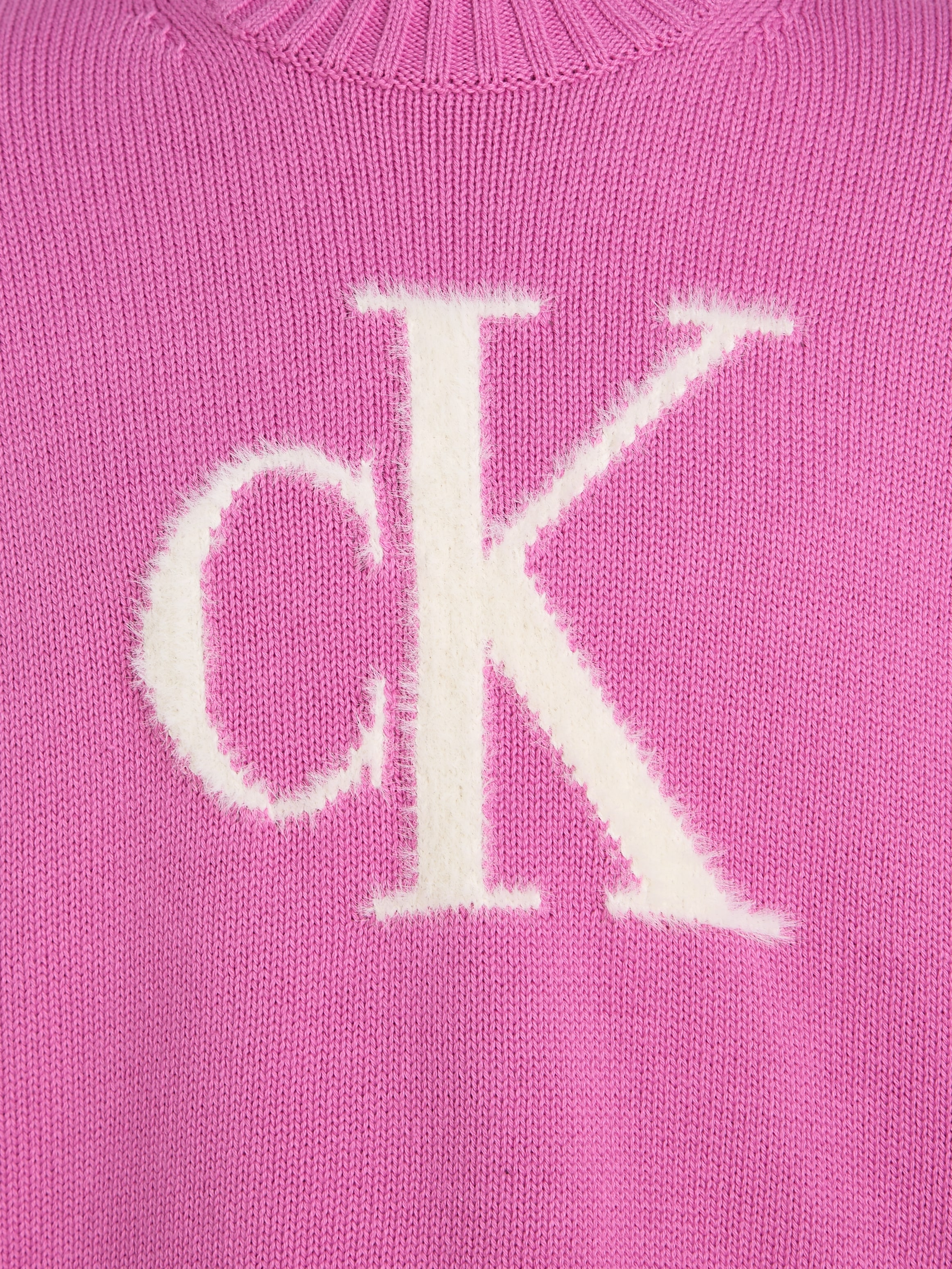 Calvin Klein Jeans Rundhalspullover »FLUFFY MONOGRAM SWEATER«