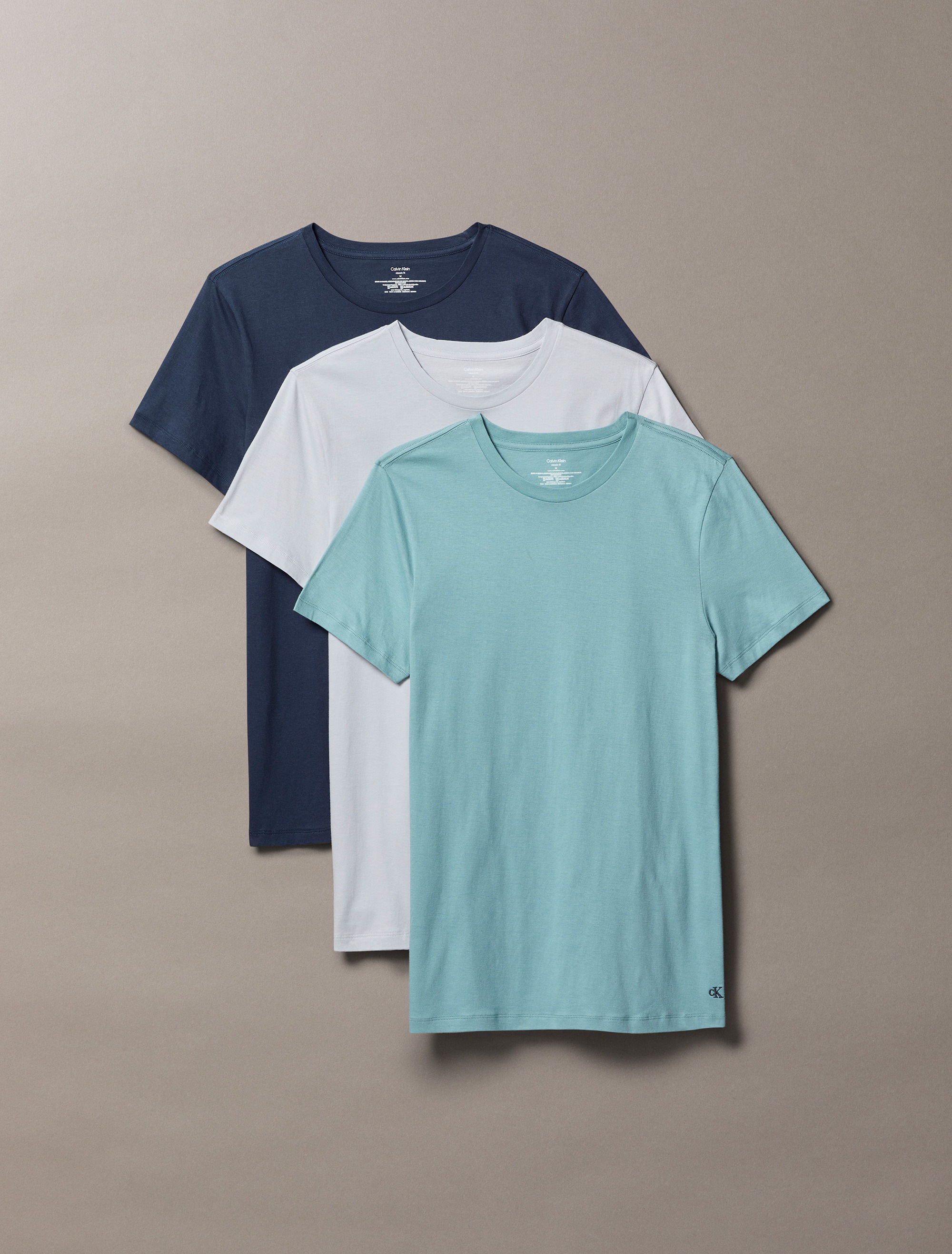 Calvin Klein Underwear T-Shirt »S/S CREW NECK 3PK«, (Packung, 3 tlg., 3er-Pack), mit Logostickerei