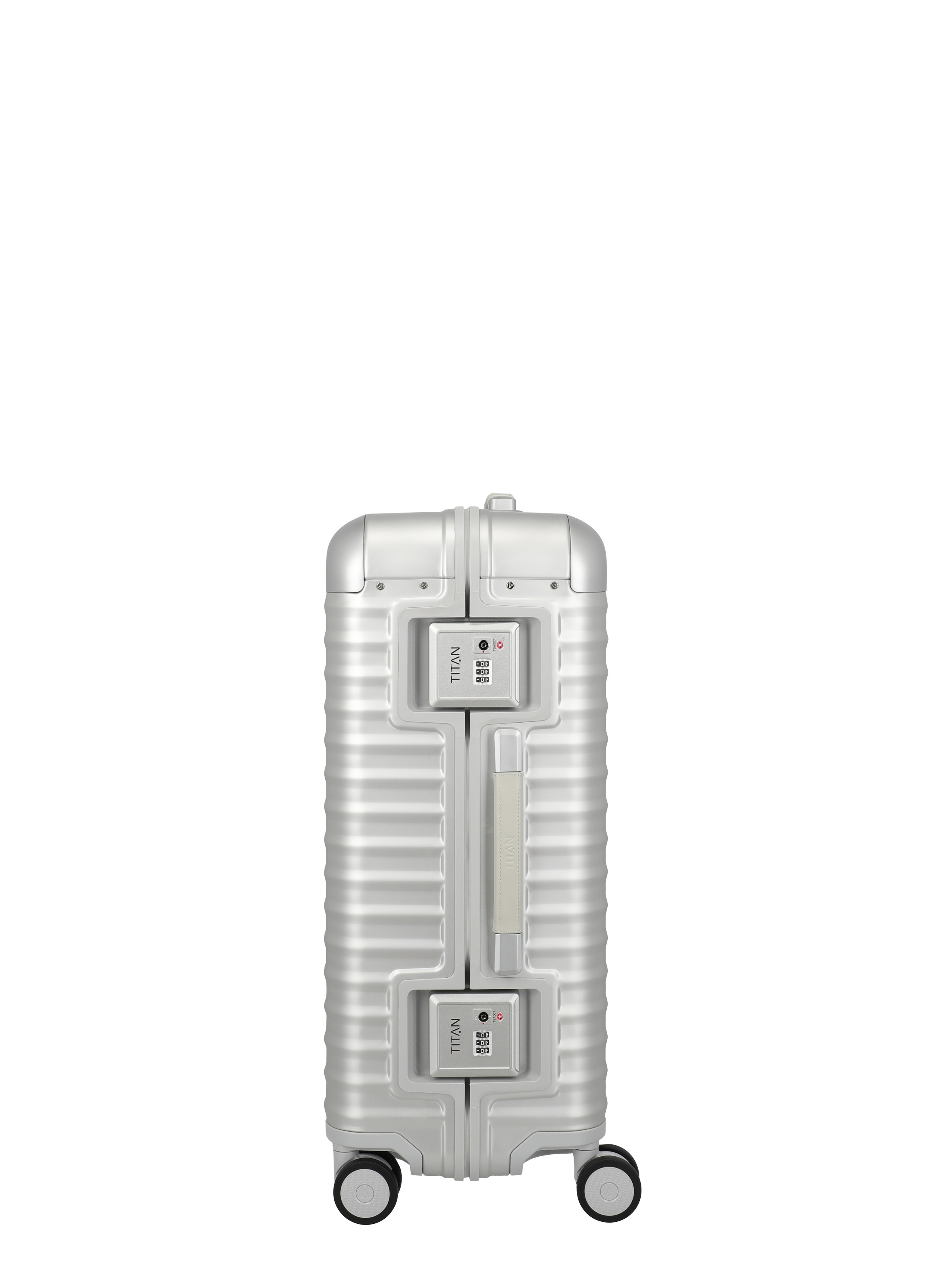 TITAN - Made in Germany Trolley »ETERNITY Aluminium Koffer« 81 l 4 Rollen TSA-Rahmenverschluss, smarte Innenaufteilung & Flüsterrollen