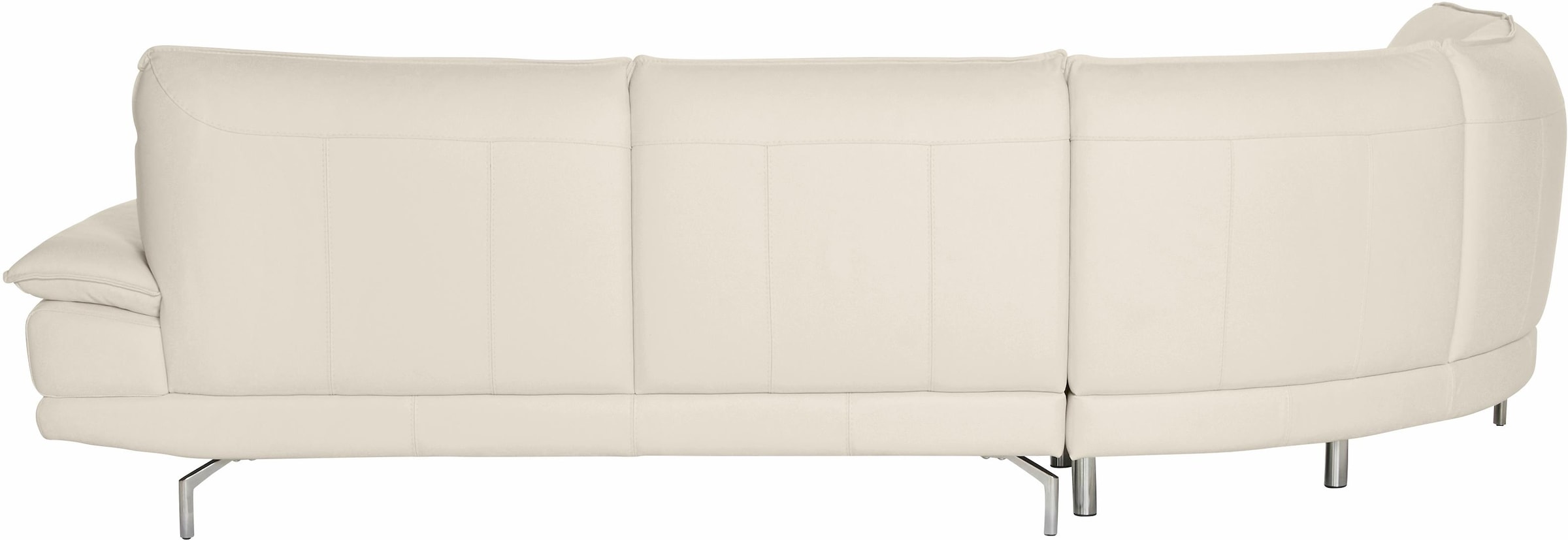 CALIA ITALIA Ecksofa »Dave, italienisches Designsofa L-Form, erstklassiger Sitzkomfort«, Ottomane wahlweise links oder rechts, in zwei tollen Lederqualitäten