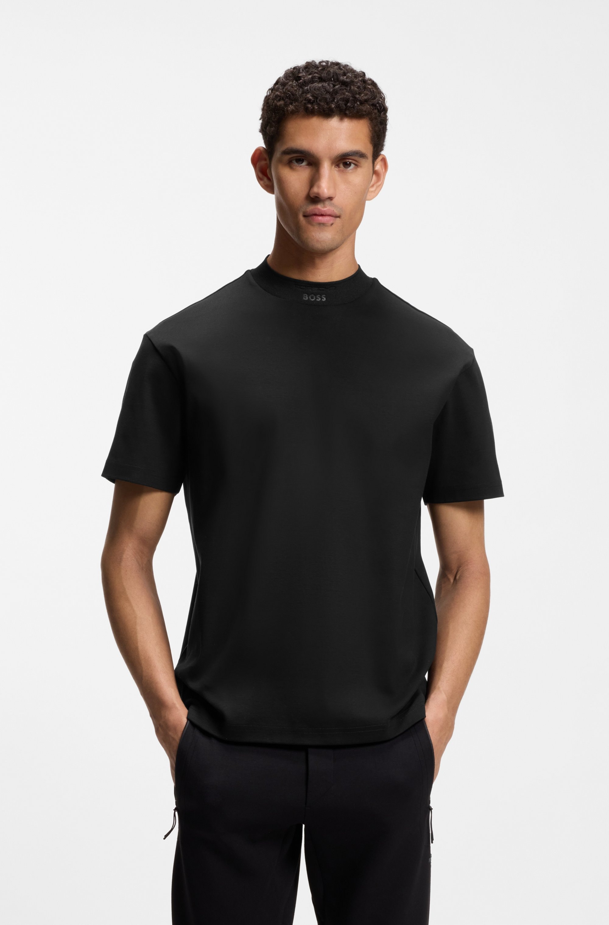 BOSS GREEN Stehkragenshirt »Porsche Spirit 70 Capsule Collection« Premium Herrenmode Limited