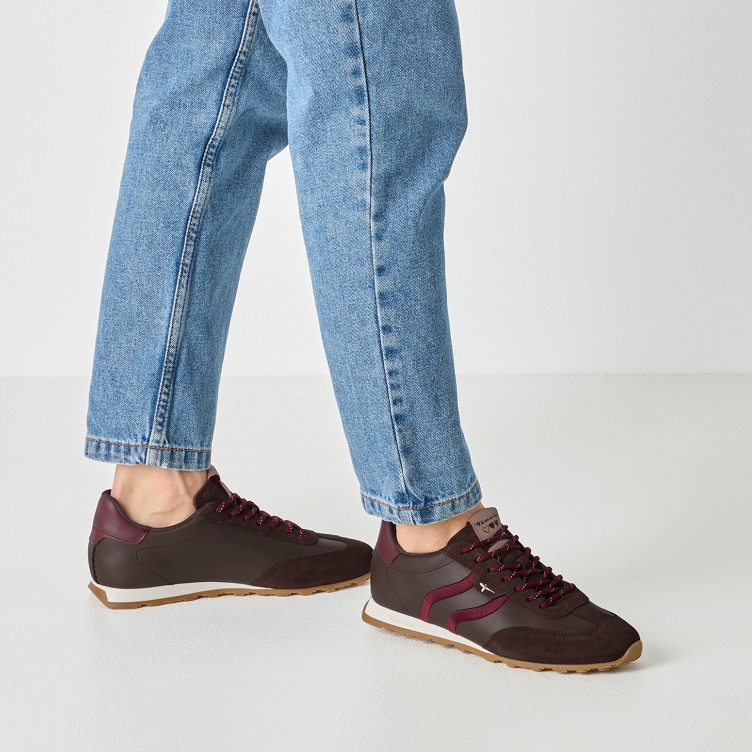 Tamaris Keilsneaker  Freizeitschuh, Halbschuh, Schnürer im Retro-Look
