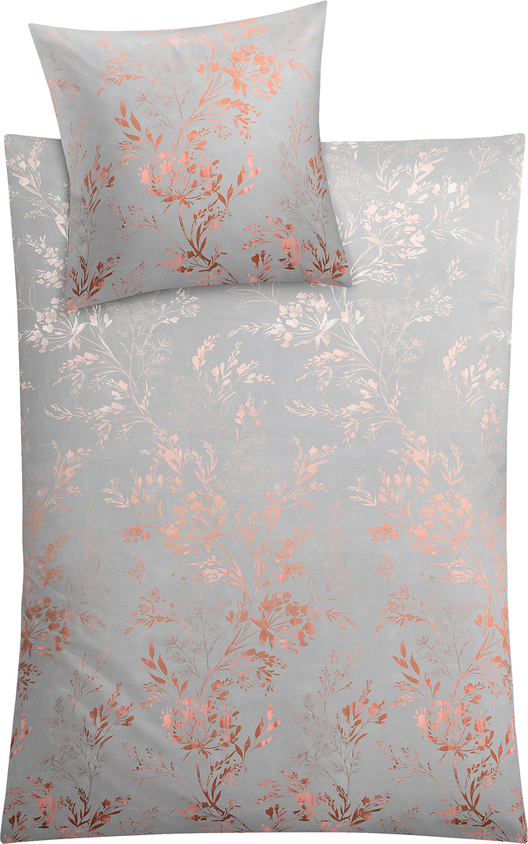Kleine Wolke Bettwäsche "Kate in Gr. 135x200 oder 155x220 cm" 2 Stk. Bettwäsche aus Baumwolle, elegante Bettwäsche mit floralem Muster