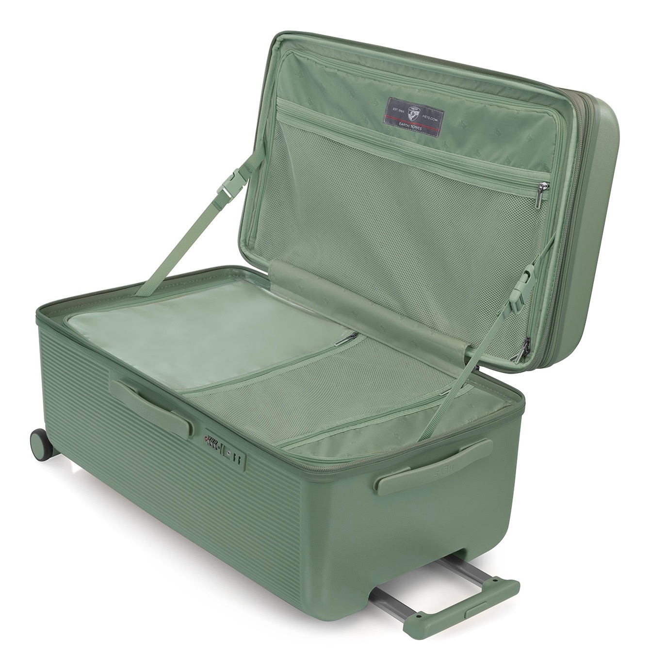 Heys Hartschalen-Trolley »Earth Tone Trunk L«, 4 Rollen, Trunk-Koffer Hartschalen-Koffer TSA-Schloss Volumenerweiterung