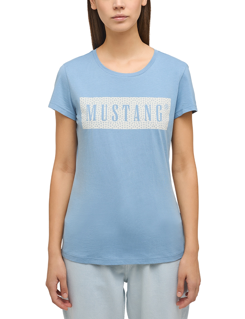 ♕ bei Print-Shirt« MUSTANG Kurzarmshirt »Mustang T-Shirt