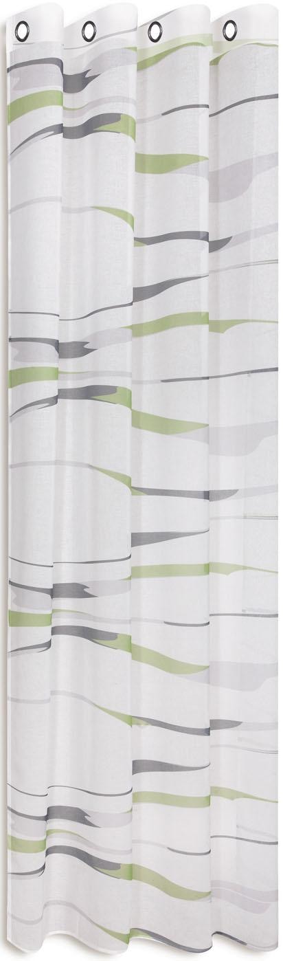 Happy Home Gardine »LIOBA«, (1 St.), HxB: 245x140, modern bedruckter Ösenschal