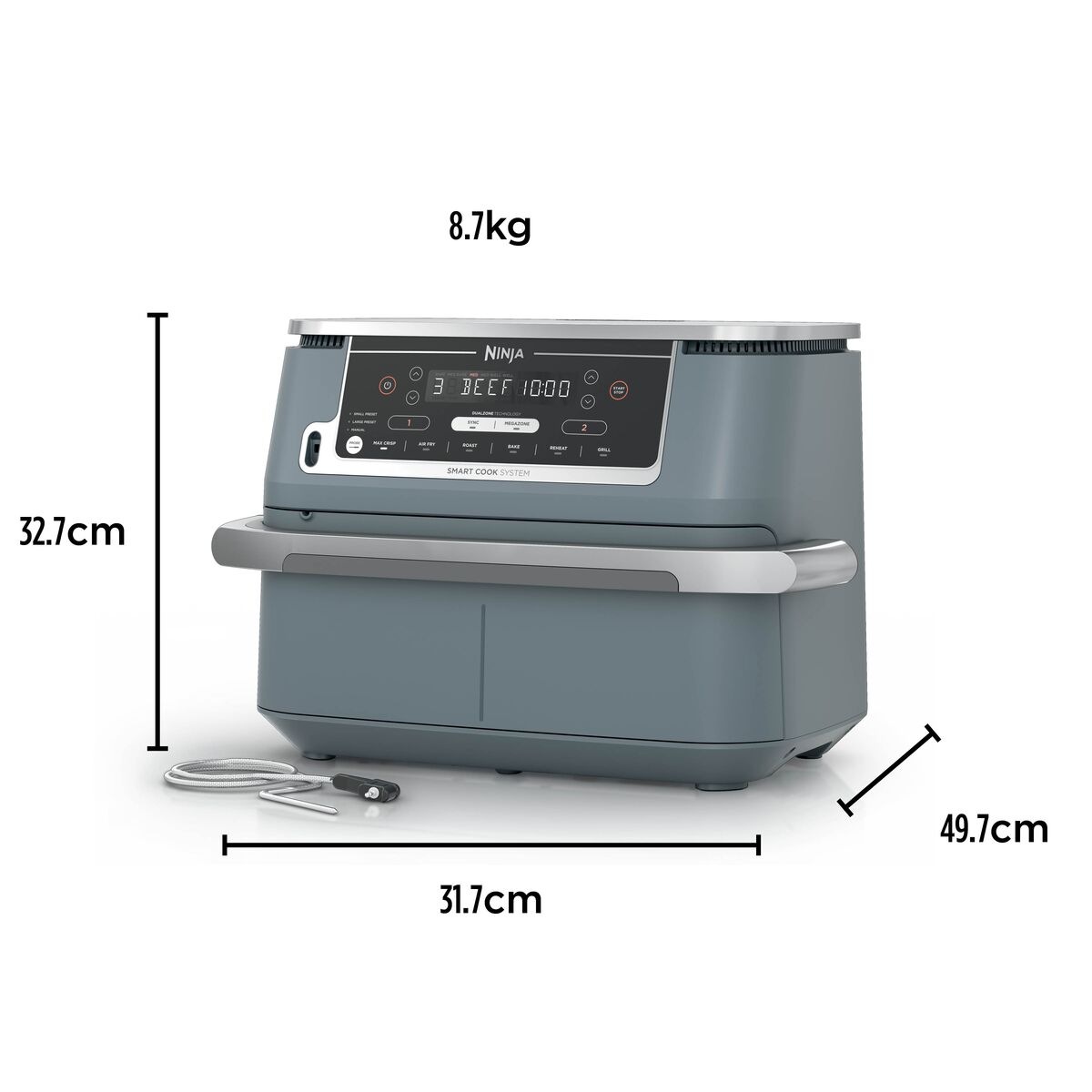 NINJA Heißluftfritteuse »AF600EU Foodi FlexDrawer« 2470 W
