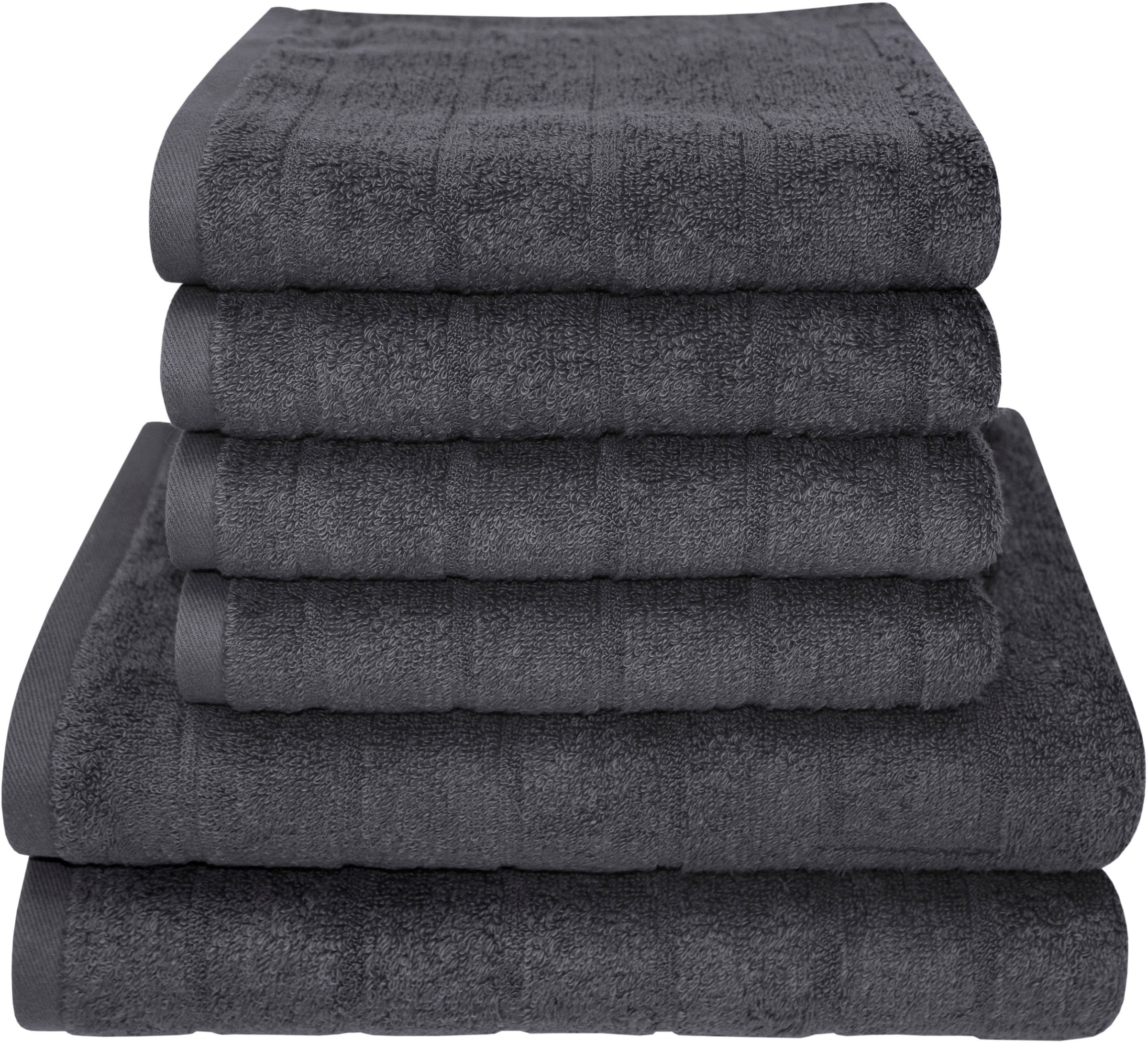 Dyckhoff Handtuch Set »City Lights« Set 6 Stk. Walkfrottier 4 Handtücher (50x100cm), 2 Duschtücher (70x140cm)
