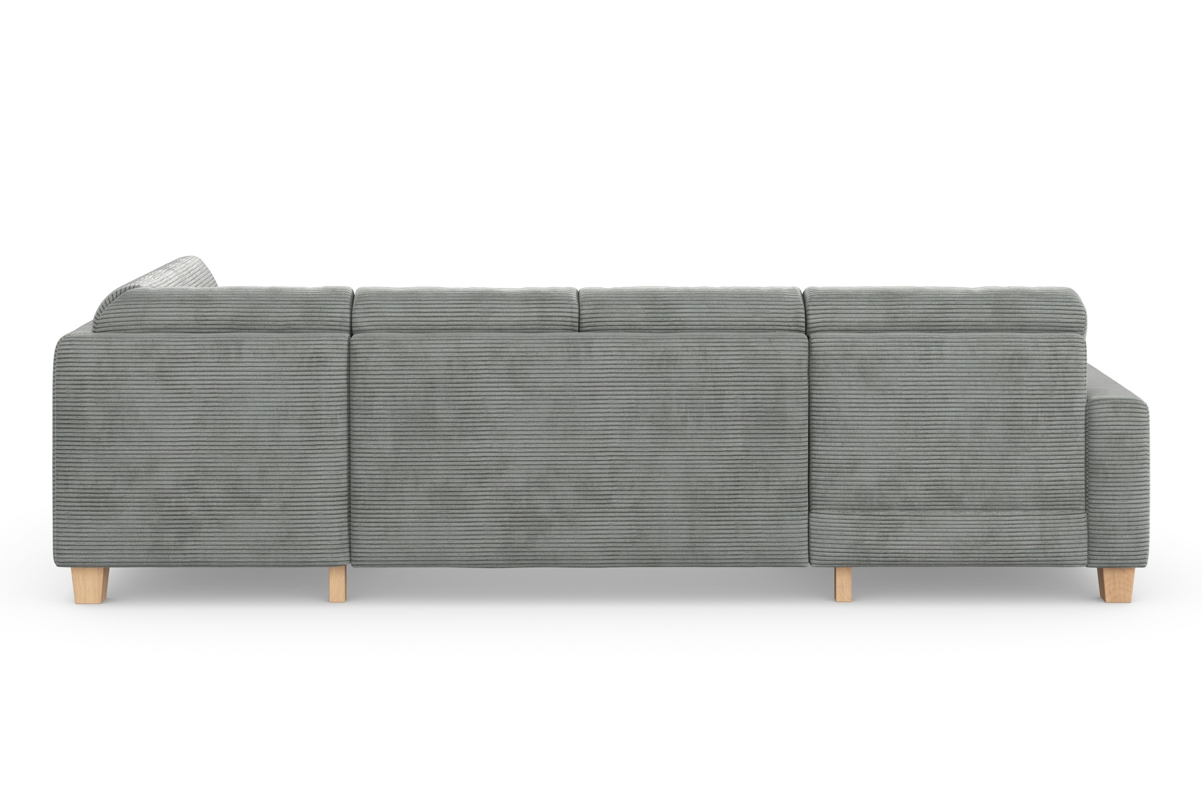 Home affaire Wohnlandschaft »Summer U-Form«, mit oder ohne Bettfunktion und Bettkasten, Cord-Bezug