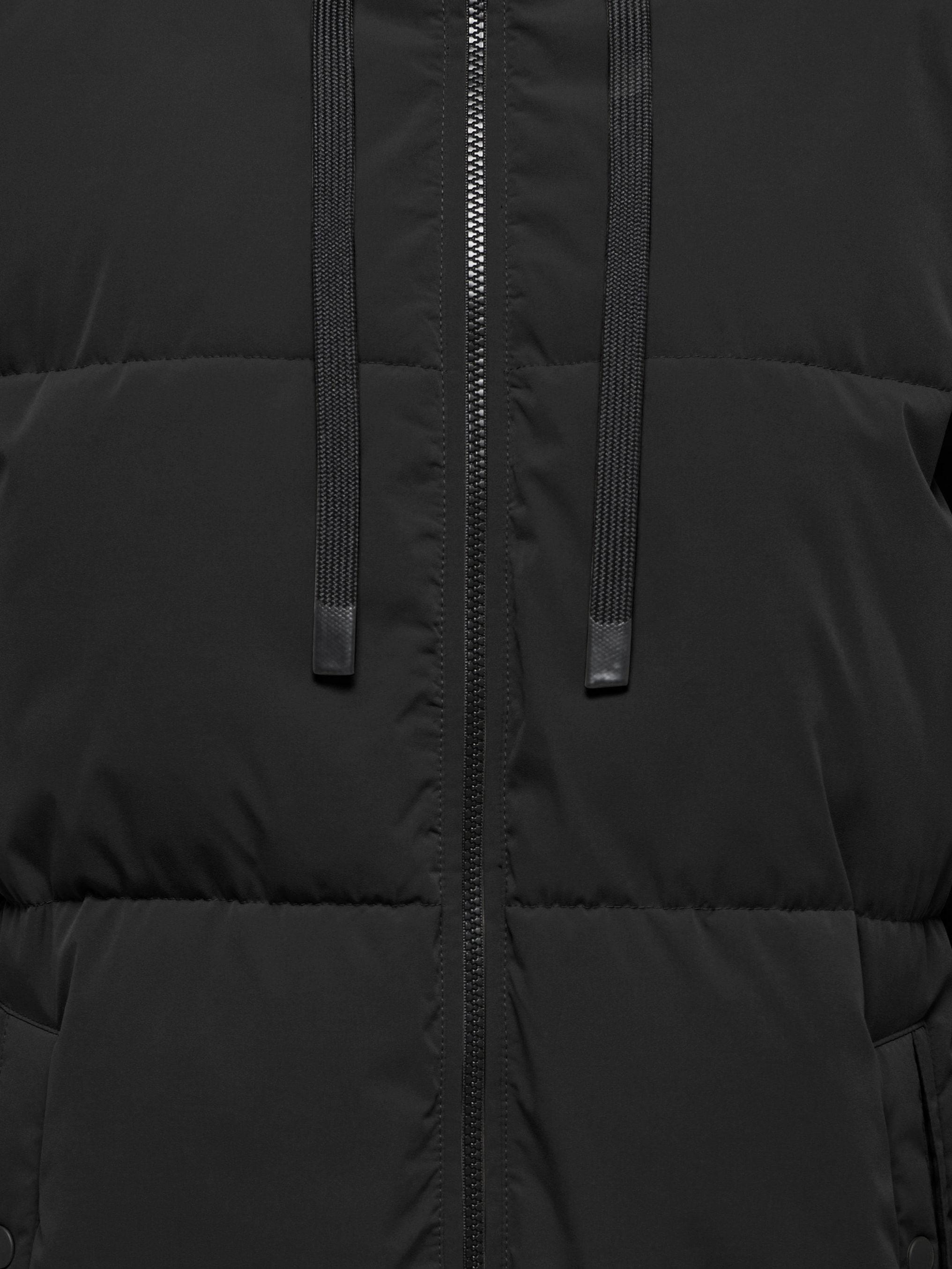 JDY Steppmantel »JDYBLAIR LONG HOOD PUFFER OTW SIJ« Kunstfaser, Kapuze mit Kordelzug