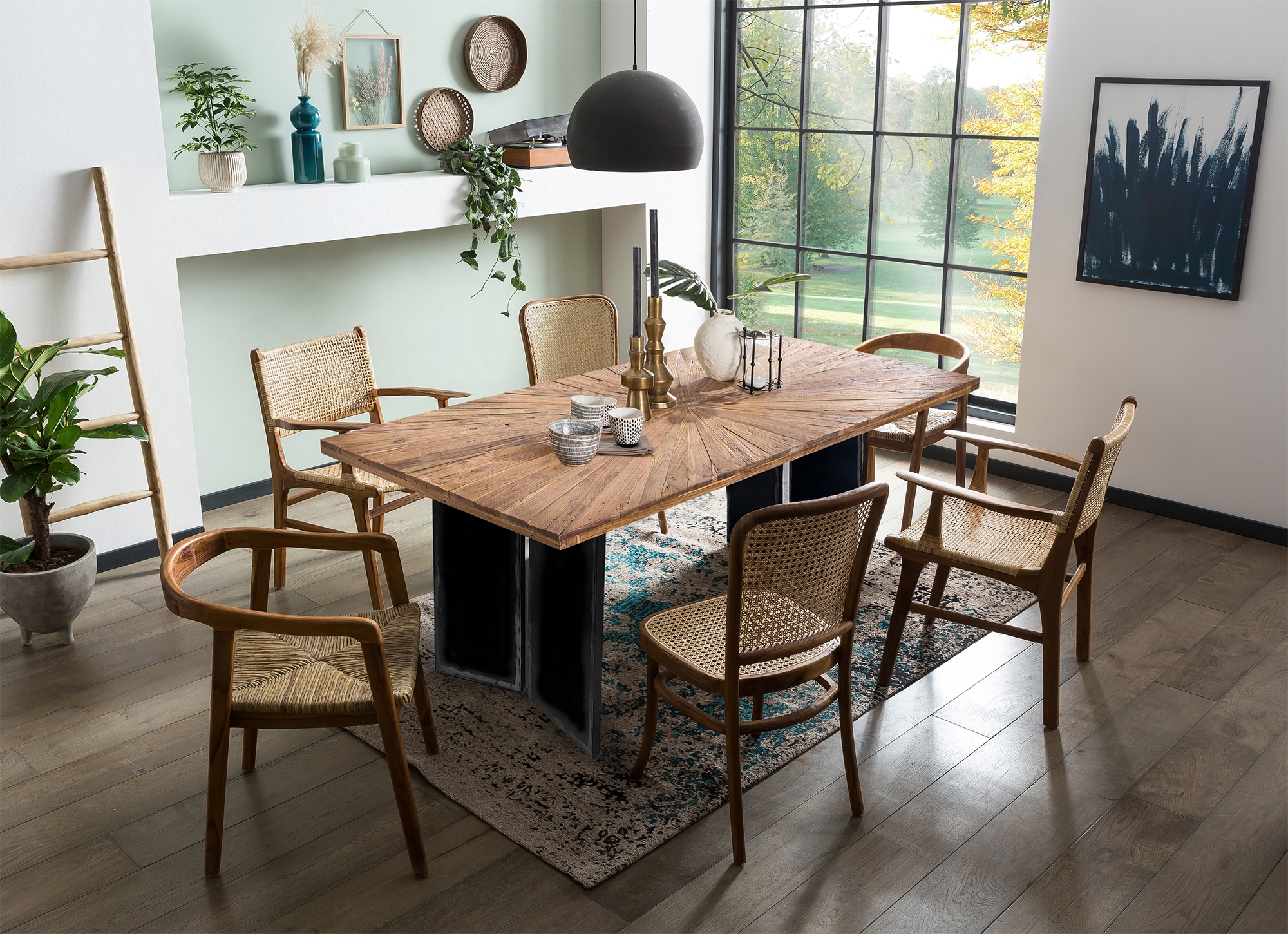 SIT Tischplatte, mit extravagantem Sonnendesign