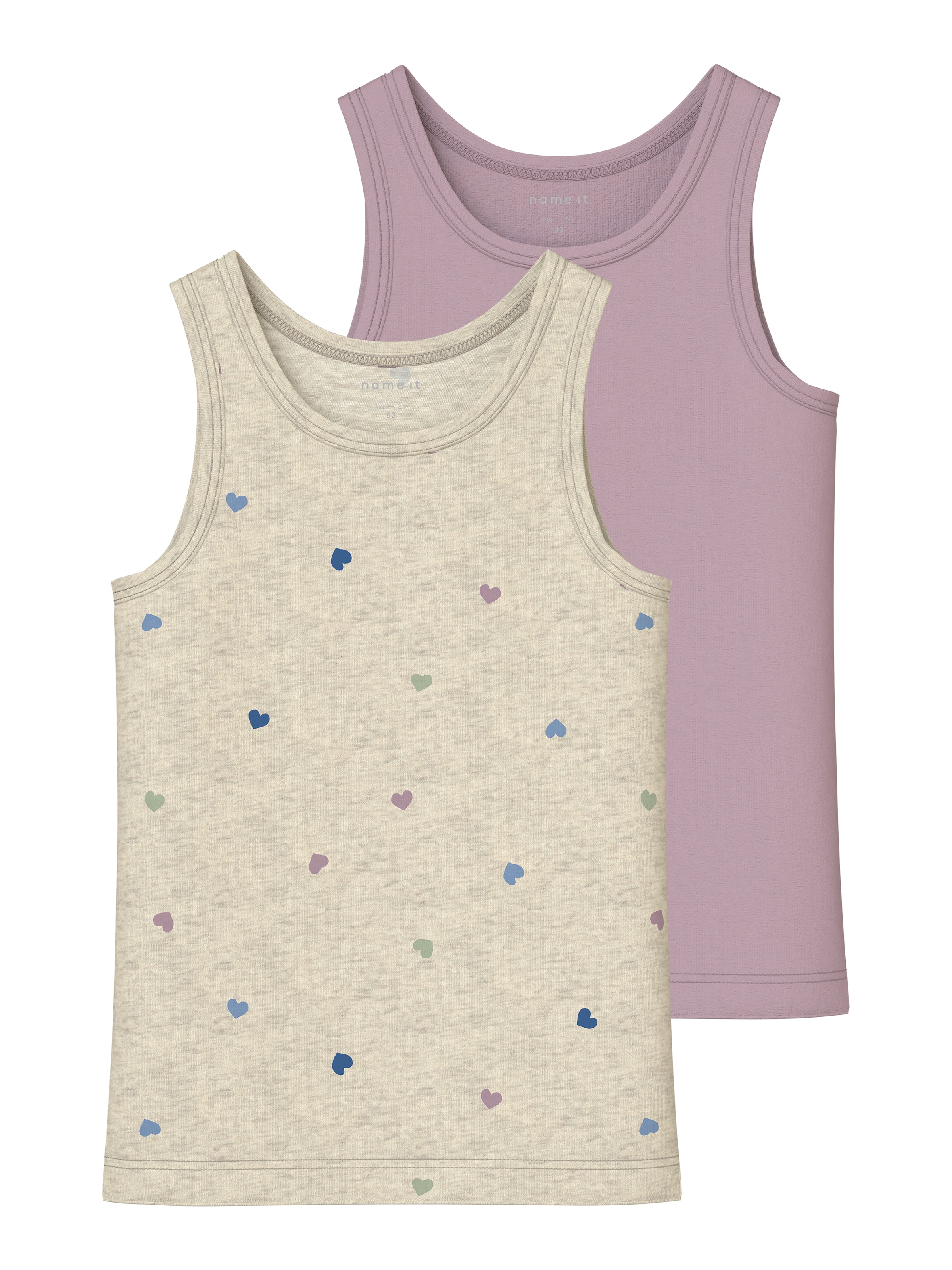Name It Unterhemd »NMFTANK TOP 2P PEYOTE HEARTS NOOS« Packung, 2 Stk.