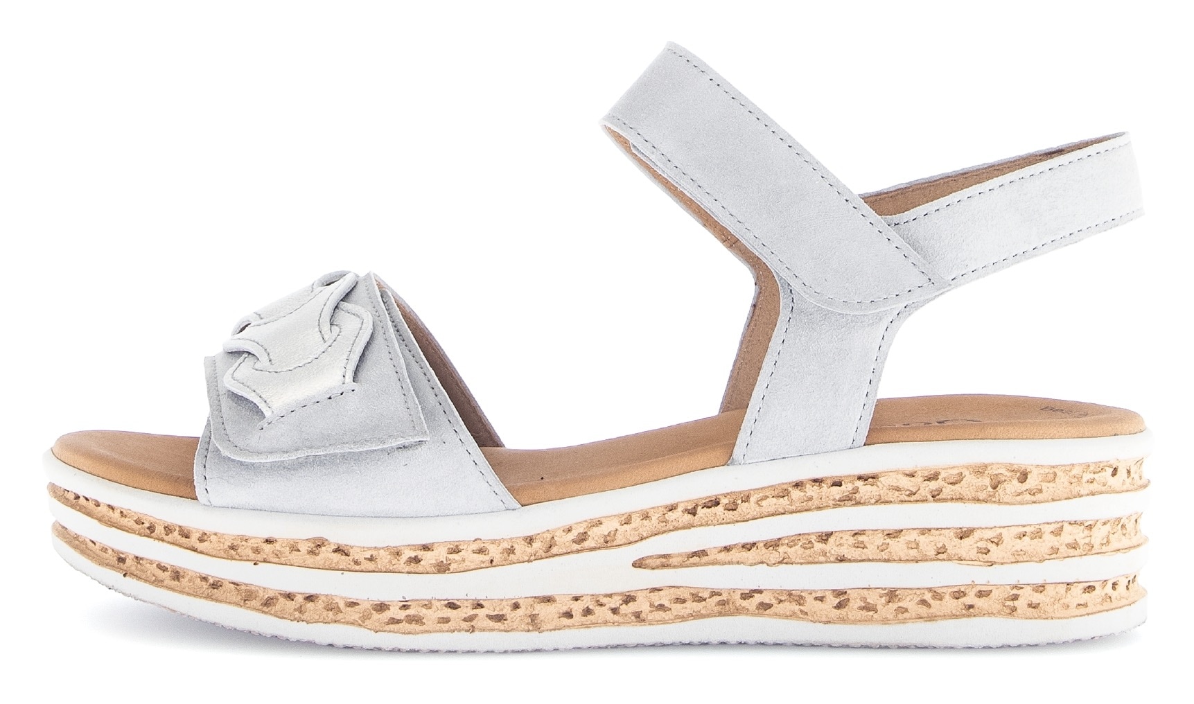 Gabor Keilsandalette, Sommerschuh, Riemchensandale mit praktischen Klettverschlüssen