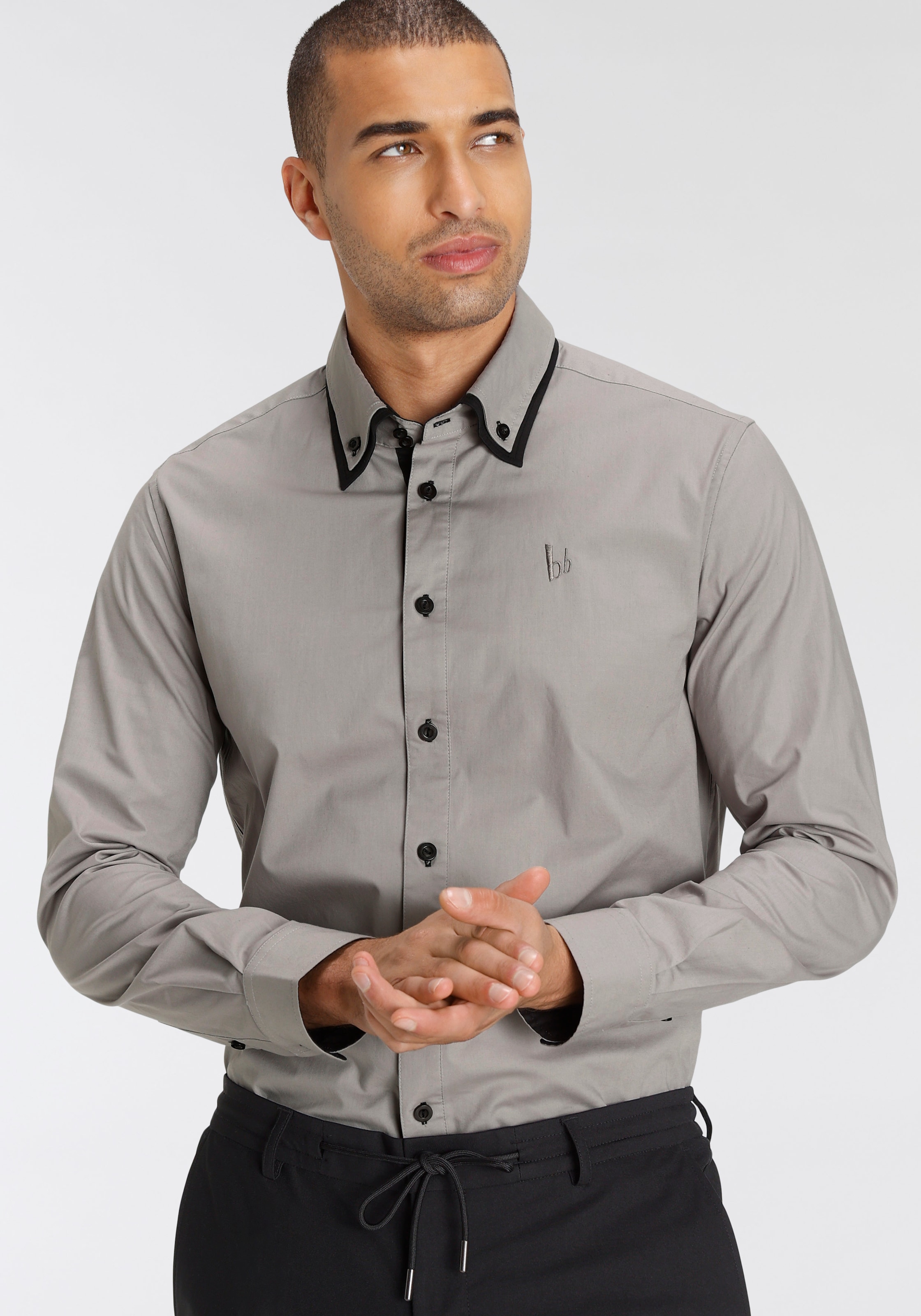 Langarmhemd »Bruno Banani Button Down Kragen«