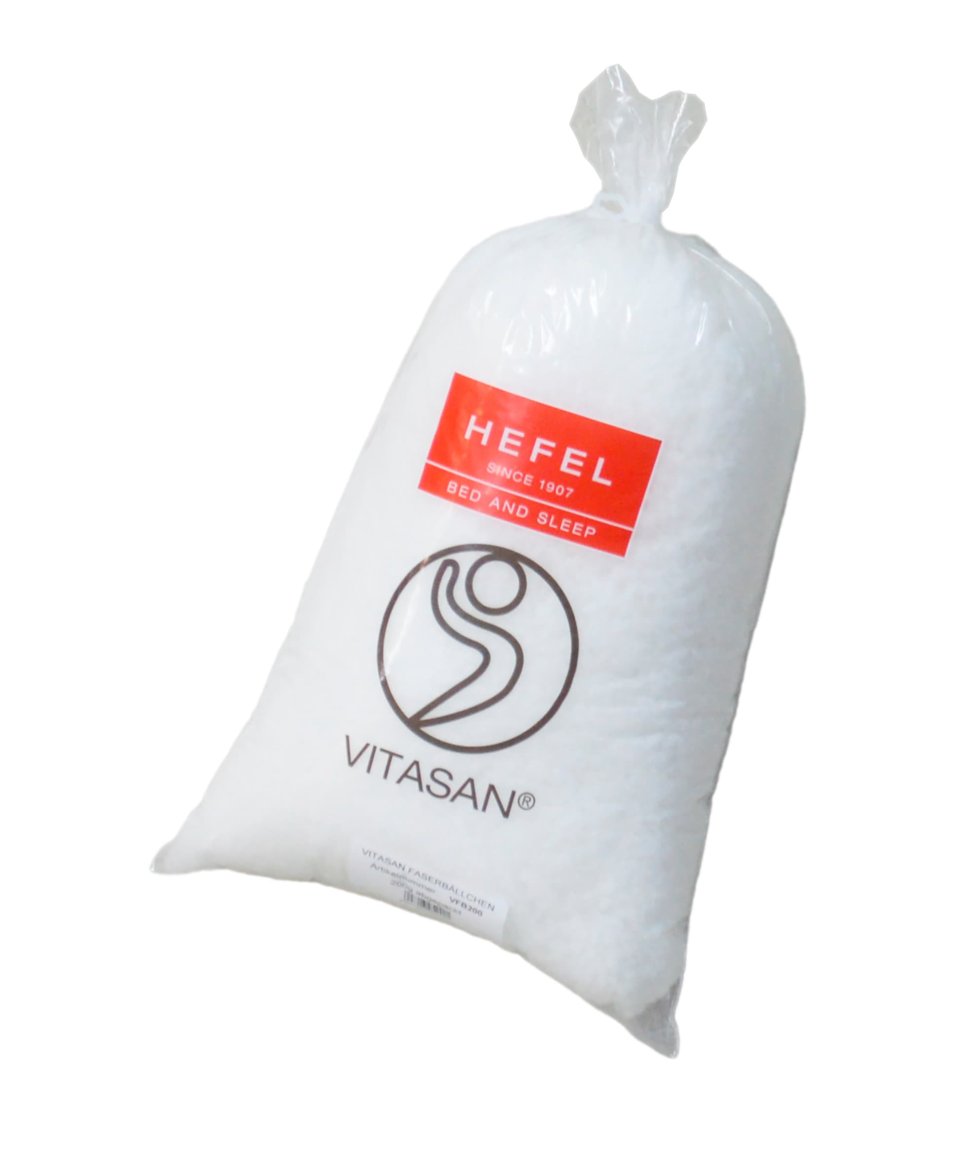 Hefel Kissenfüllung »Wellness Vitasan Faserbällchen, Sack Füllmaterial«, abgepackt in einem einfachen Polyester Sack, 200g