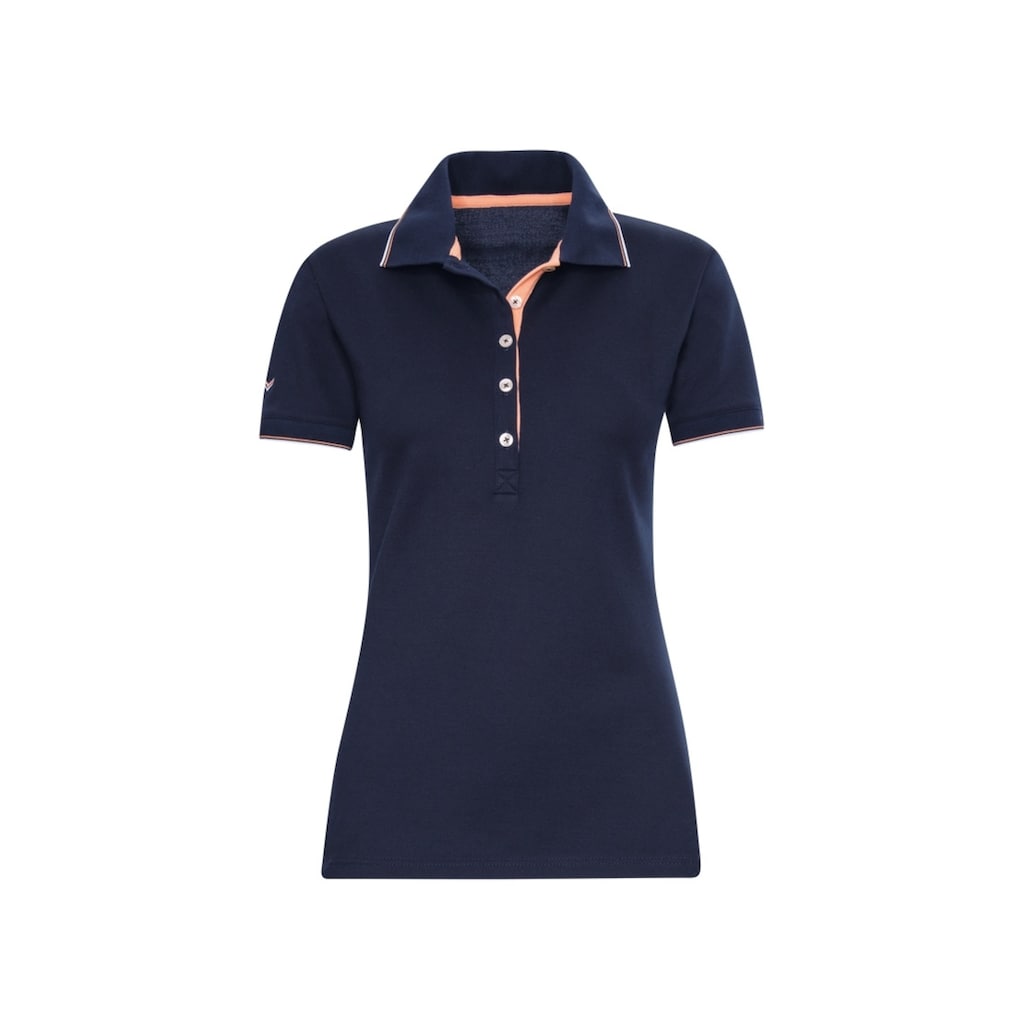 Trigema Poloshirt »TRIGEMA Slim Fit Poloshirt mit langer Knopfleiste«, (1 tlg.)