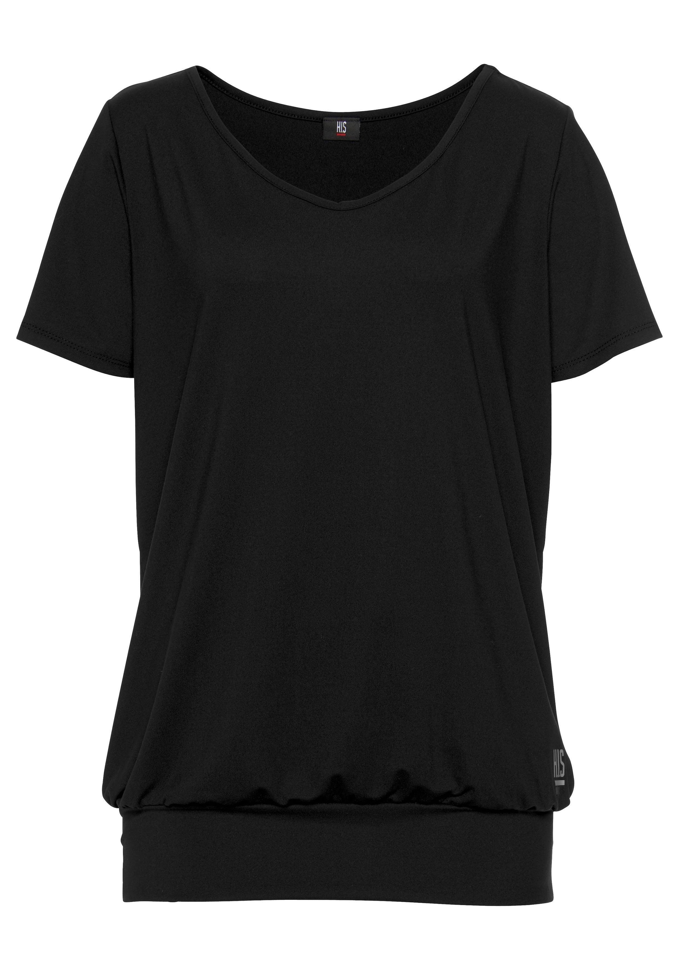 H.I.S T-Shirt, (Spar-Set, 2er-Pack), Kurzarm, figurumspielende Passform, aus elastischem Single-Jersey