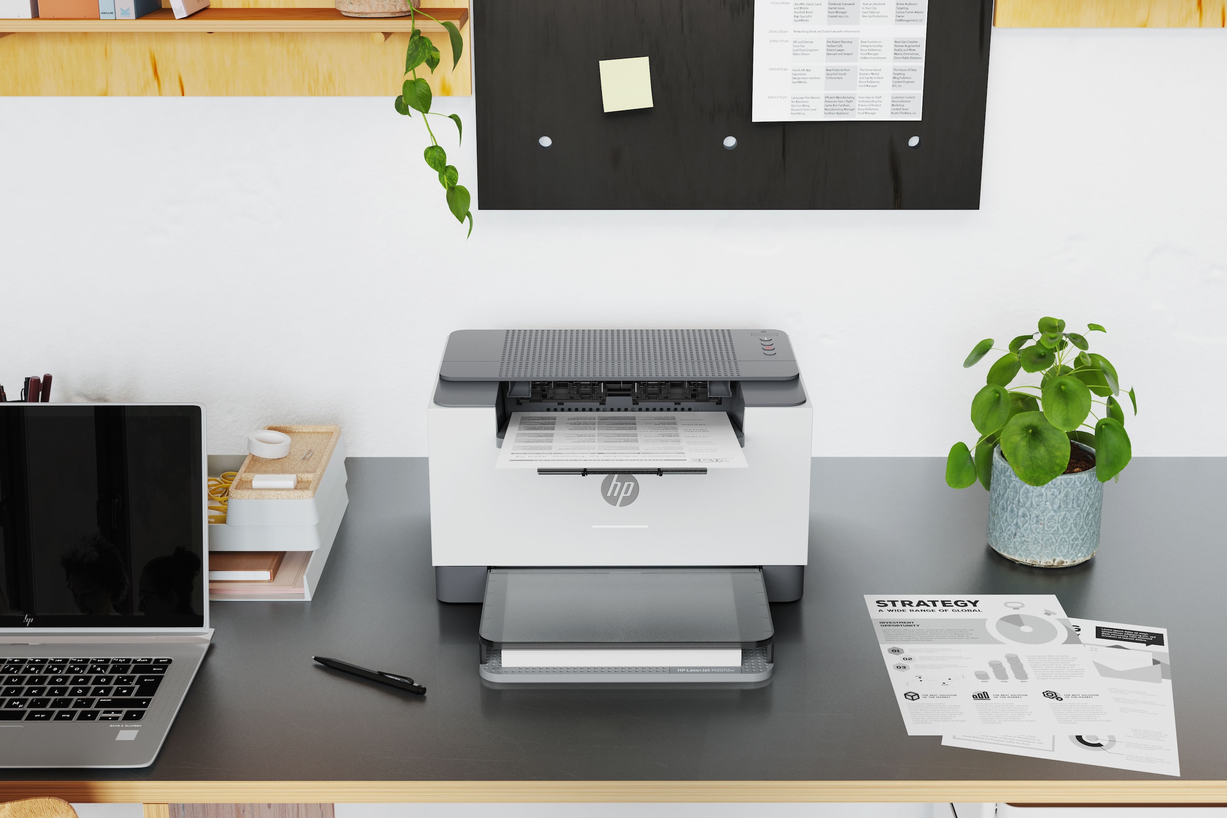 HP Schwarz-Weiß Laserdrucker »LaserJet M207dw«