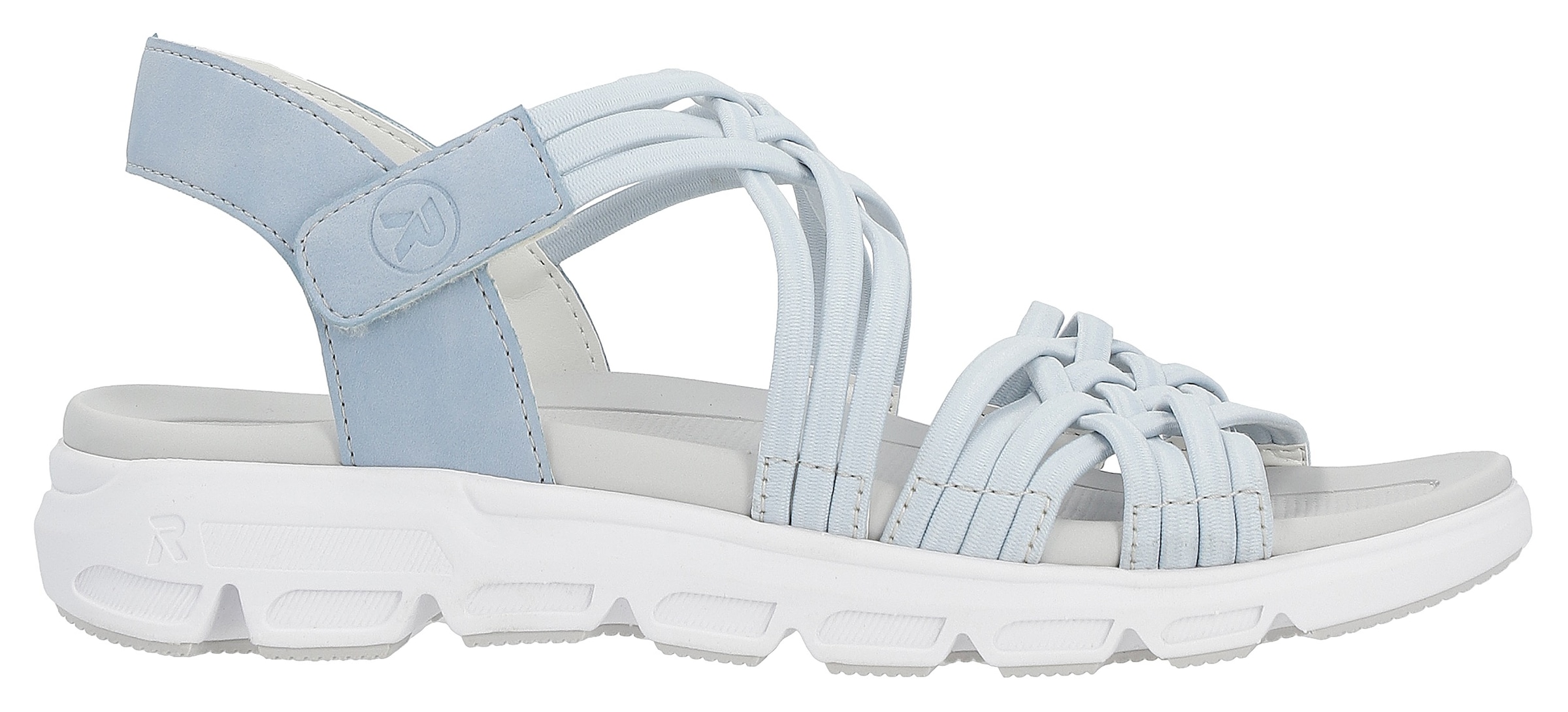 Rieker EVOLUTION Sandale, Sommerschuh, Sandalette, mit Stretchriemchen und Klettverschluss