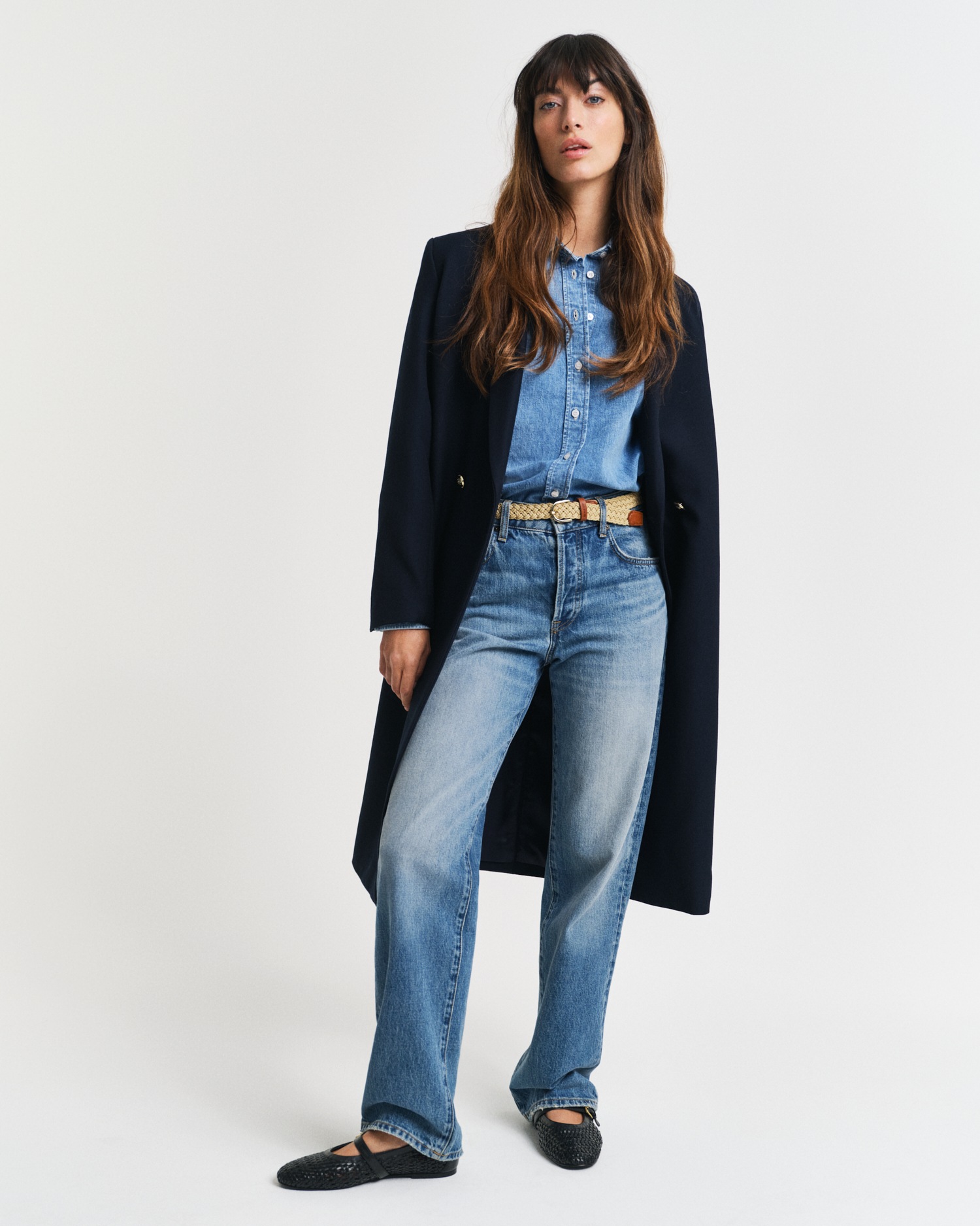 Gant Jeansbluse »REG DENIM SHIRT«, mit modischer Waschung
