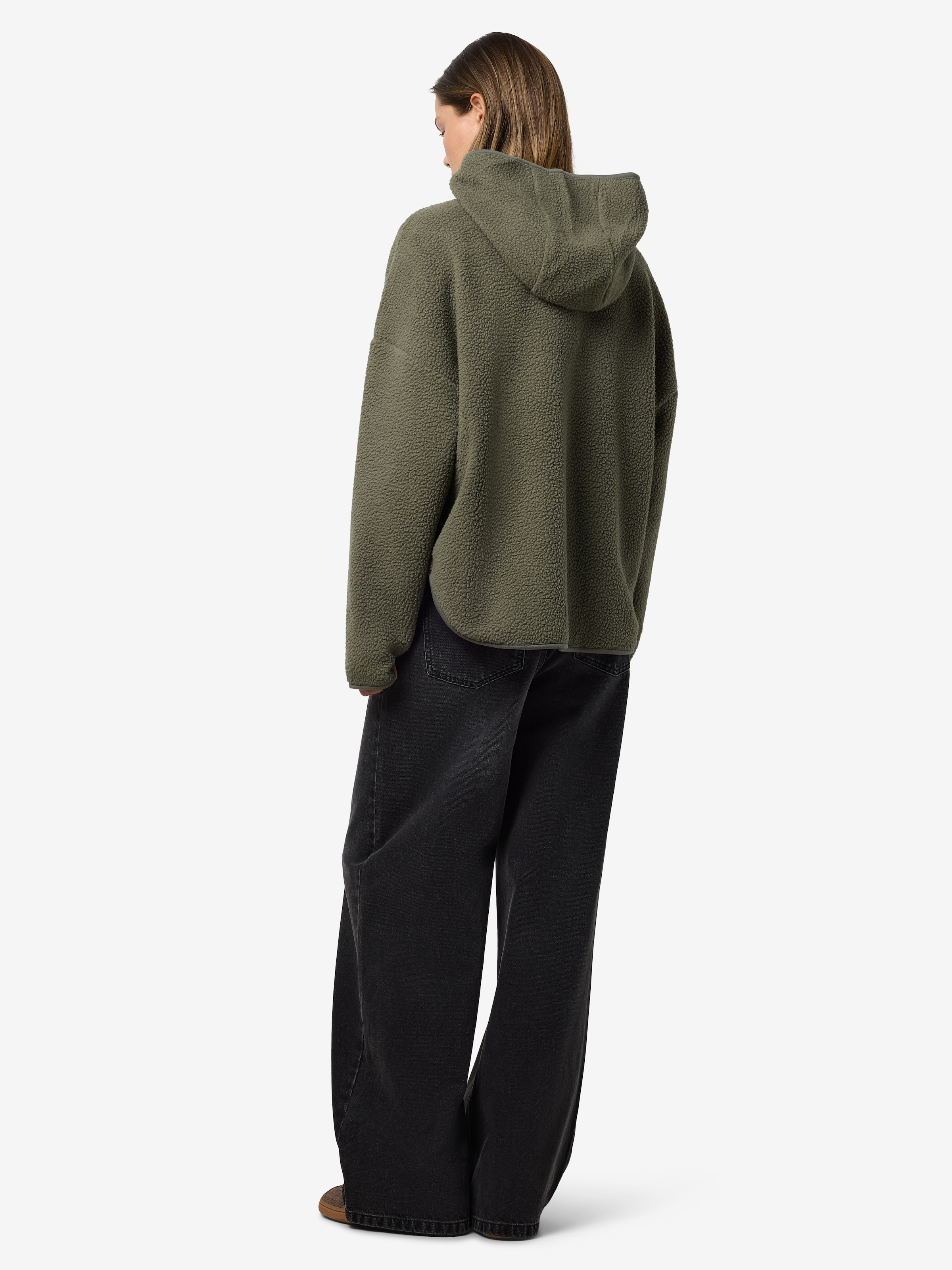 Noisy may Fleecepullover »NMCOZY L/S HALFWAY ZIP SWEATER JRS NOOS«
