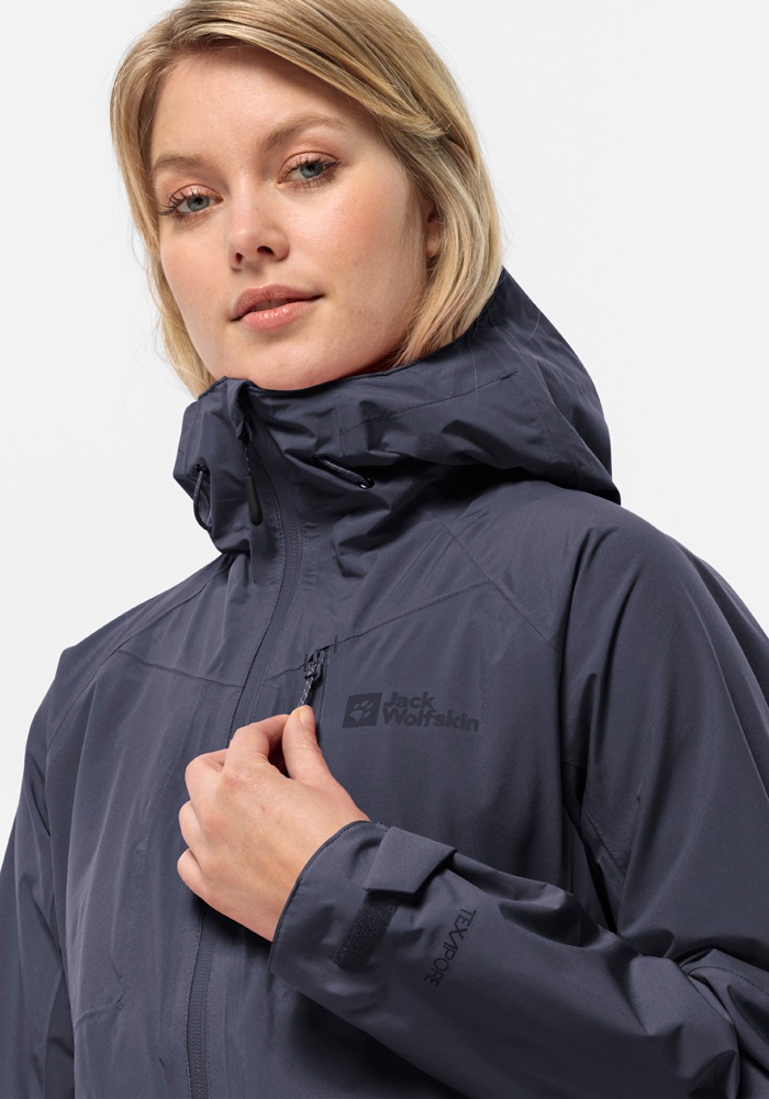 Jack Wolfskin Funktionsjacke »EAGLE PEAK 2L JKT W«, mit Kapuze