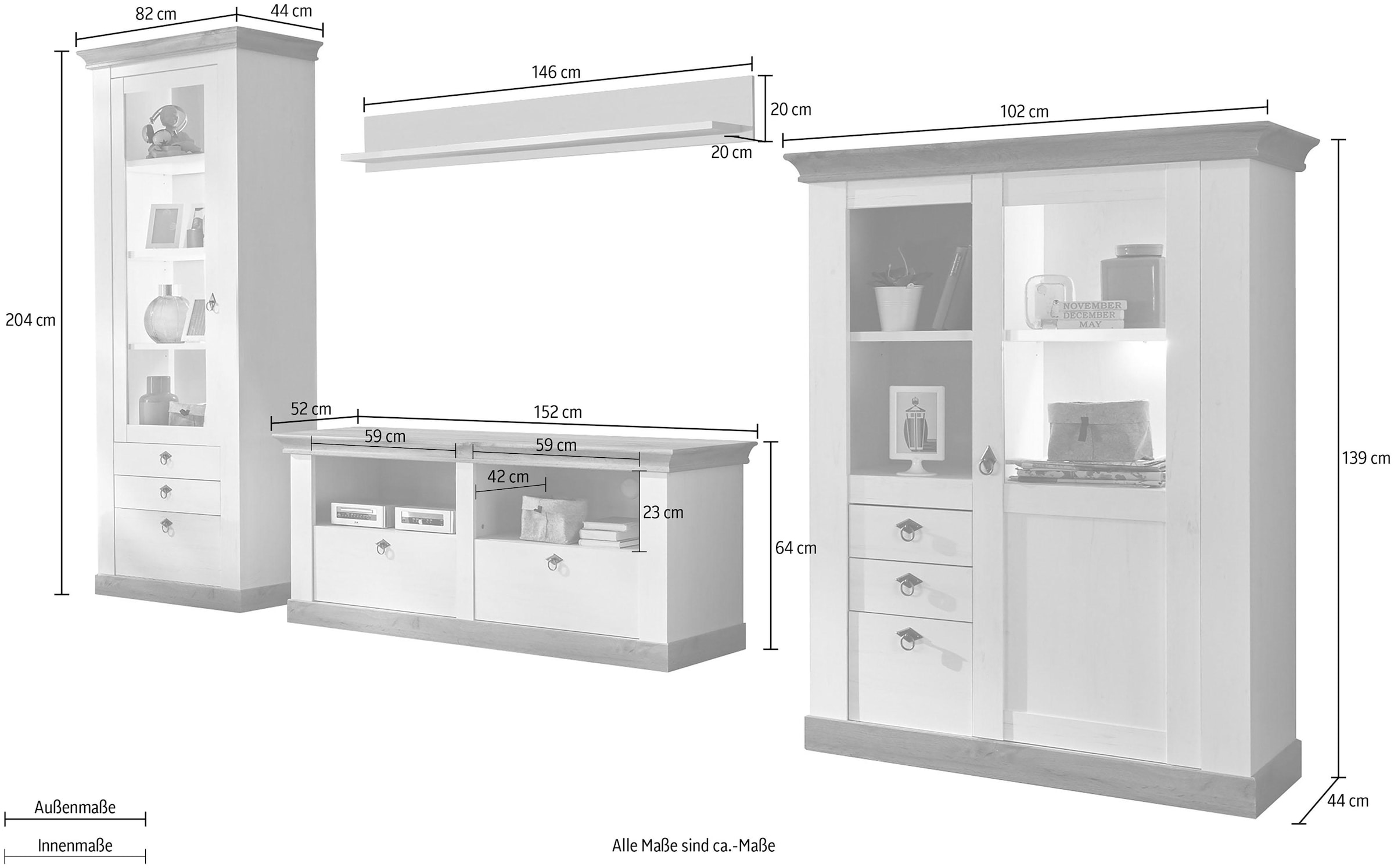 Home affaire Wohnwand »Cremona«