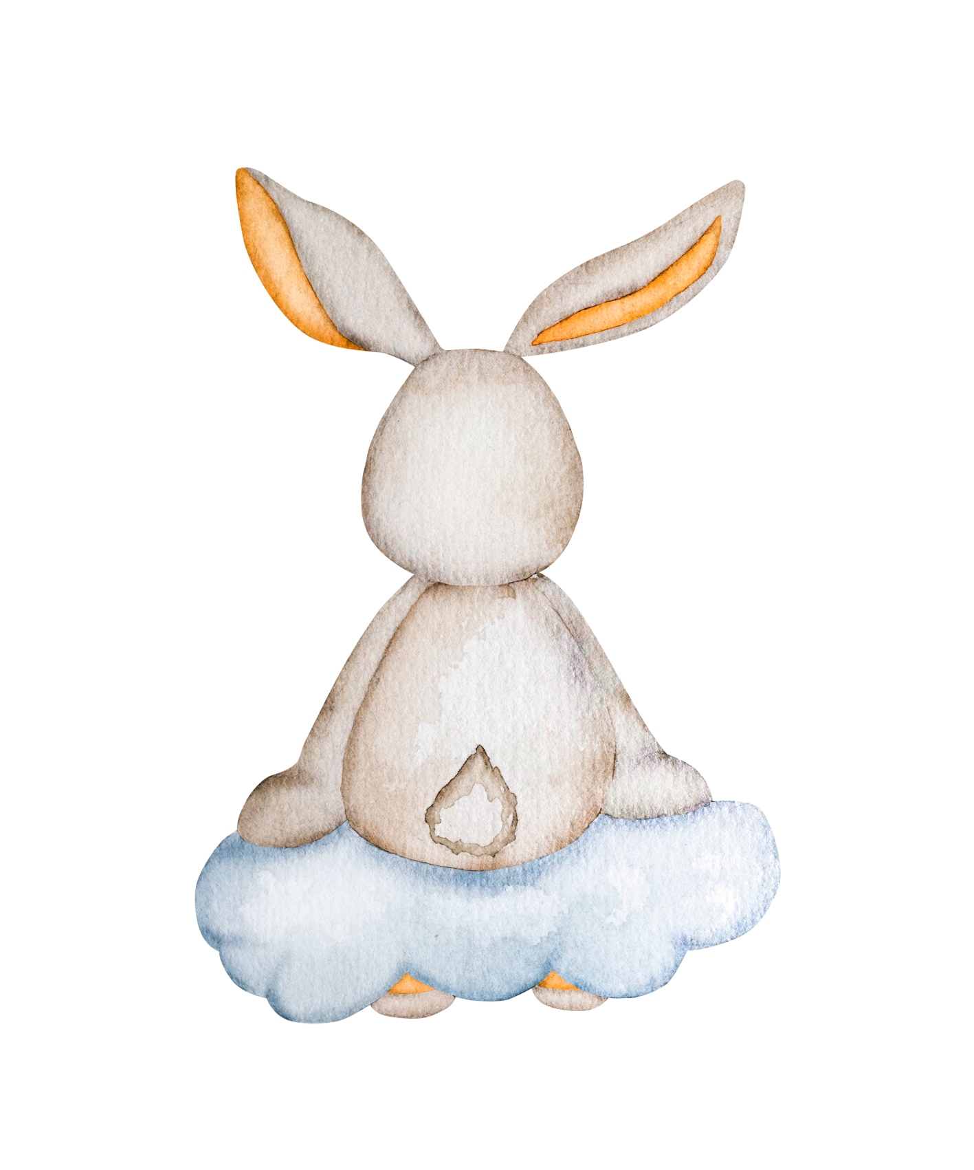 Lüttenhütt Bild mit Rahmen »oder Poster, Hase auf Wolke«, Fantasy-Hase-Hasen-Tiere, (1 St.), HD Premium Druck