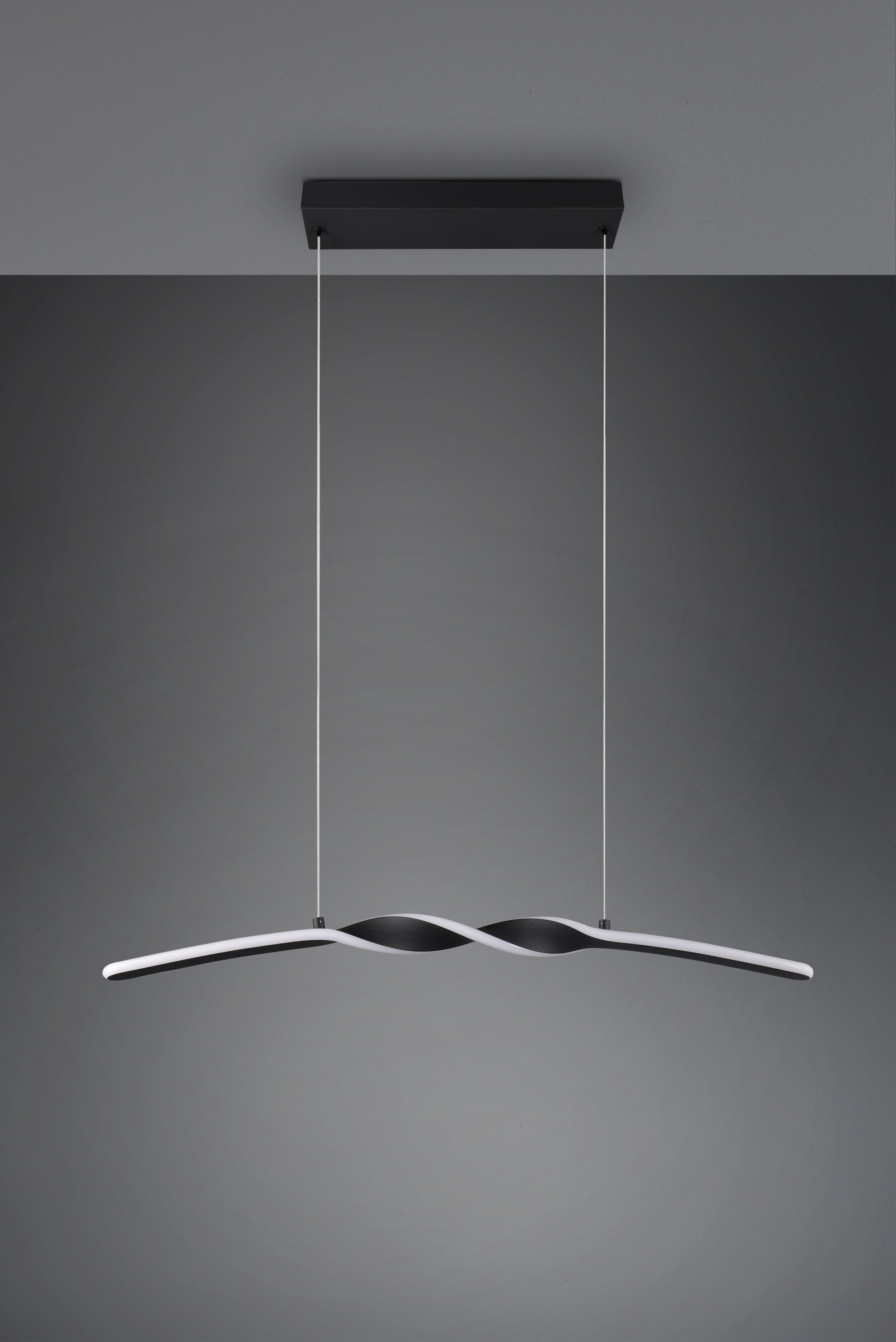 REALITY Leuchten LED Pendelleuchte »GINKO, Hängeleuchte LED 18W 1980 Lumen 3000K warmweiß« LED-Board 1 Stk. Warmweiß Hängelampe Esszimmer, höhenverstellbar bis max 150cm, Breite 79 cm