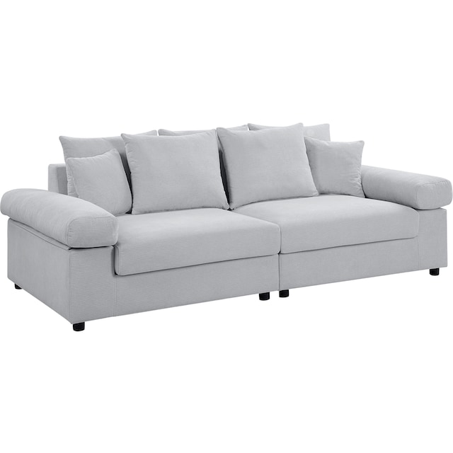 ATLANTIC home collection Big-Sofa »Bjoern«, mit Cord-Bezug, XXL-Sitzfläche,  mit Federkern, frei im Raum stellbar auf Raten bestellen