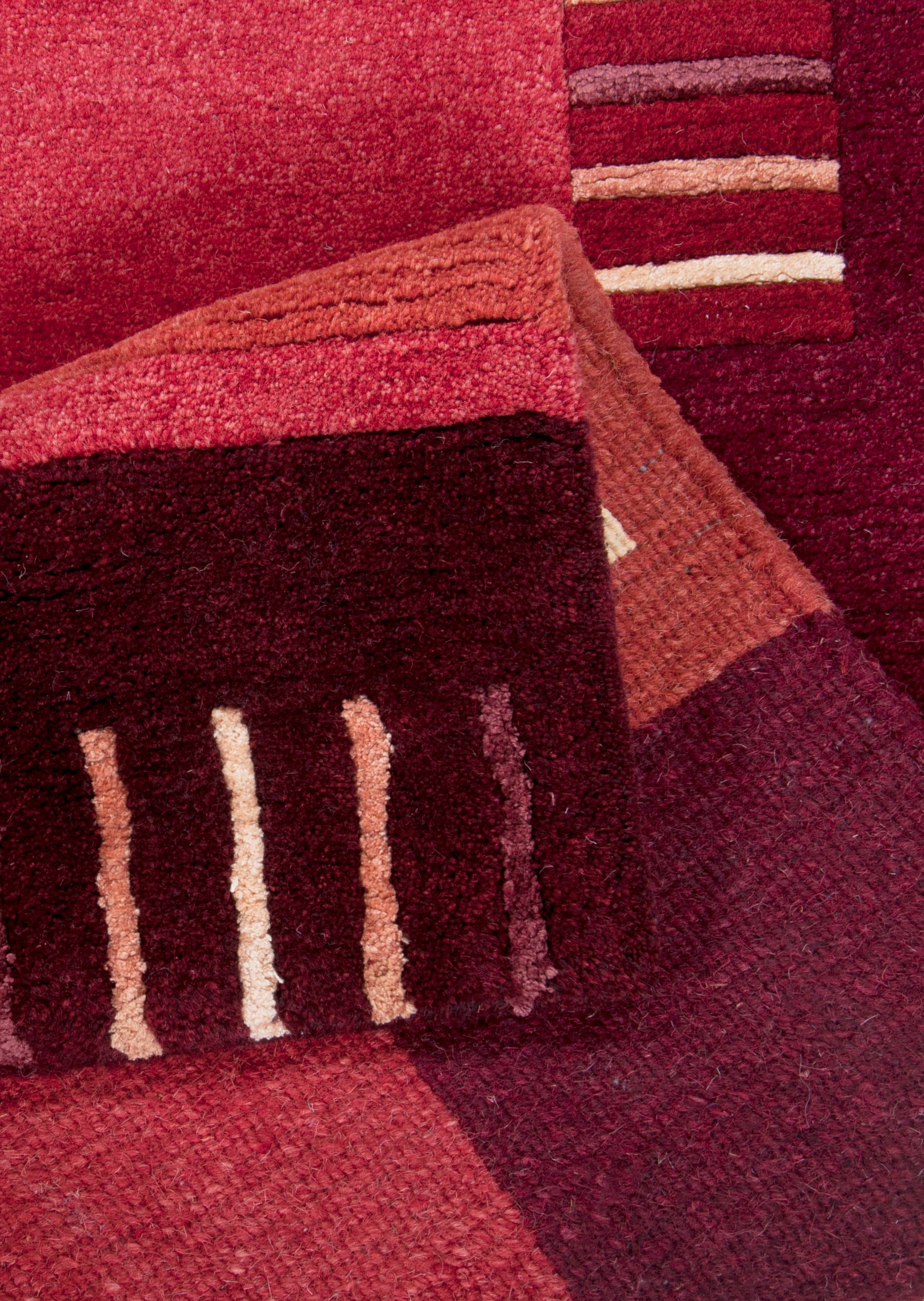 THEKO Wollteppich »Kailash 110« rechteckig 20 mm Höhe reine Wolle, handgeknüpft, mit Bordüre