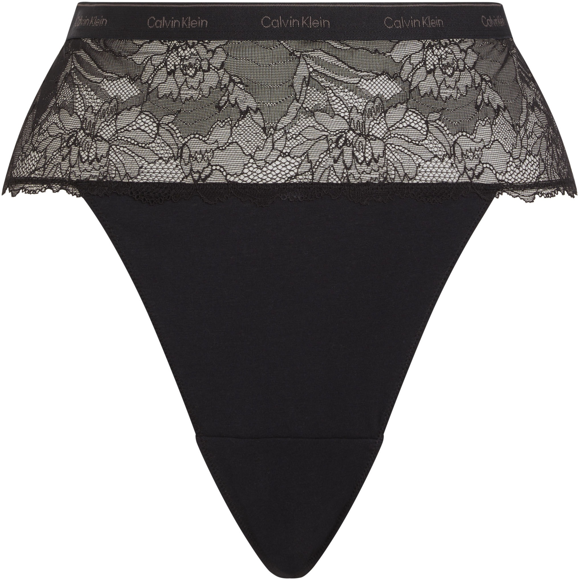 Calvin Klein Underwear Tanga »THONG«, mit breitem Spitzenbund