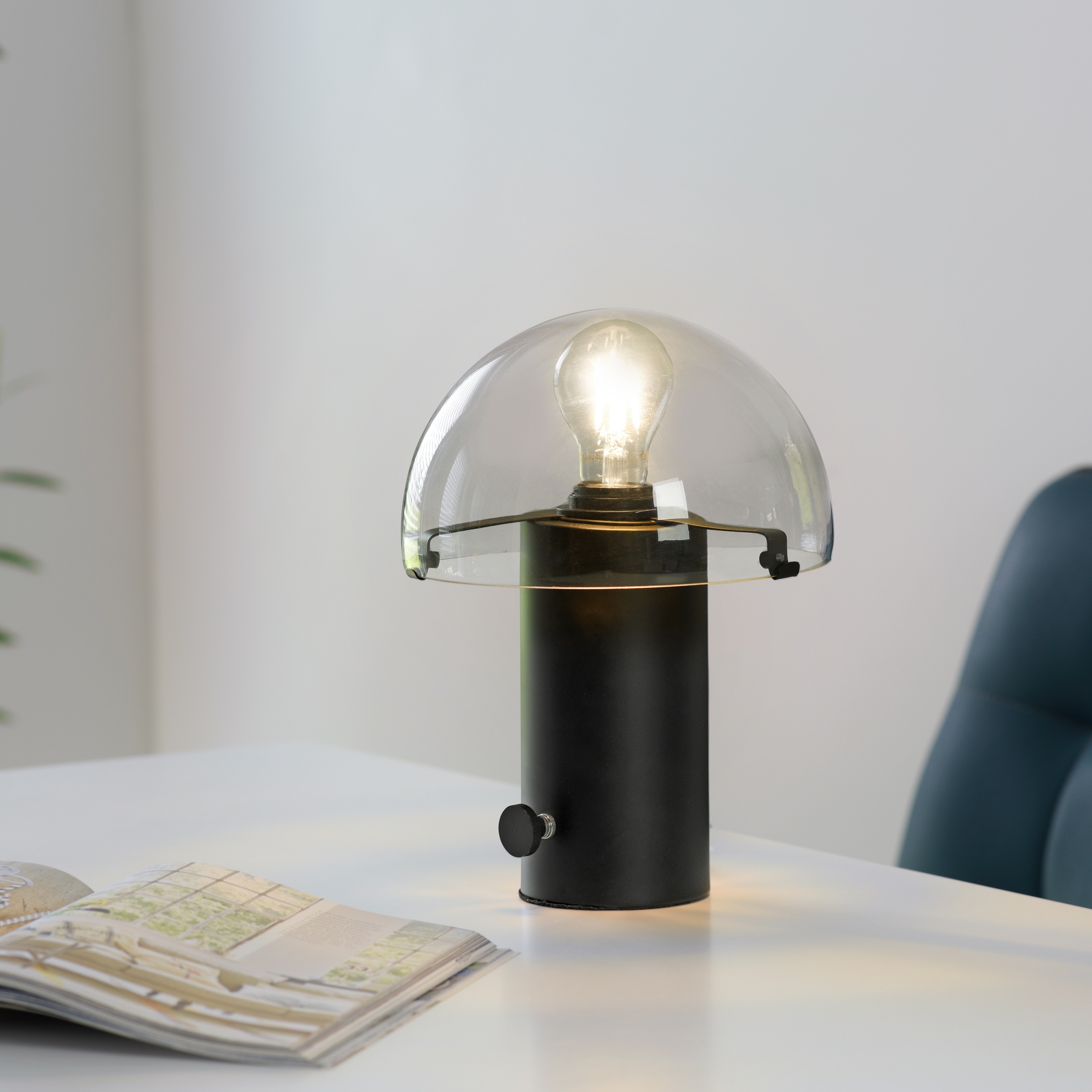 skandinavisch Drehschalter, online E27, Jahren mit Tischlampe Pilzlampe | »Skickja«, andas Tischleuchte Garantie kaufen 3 XXL