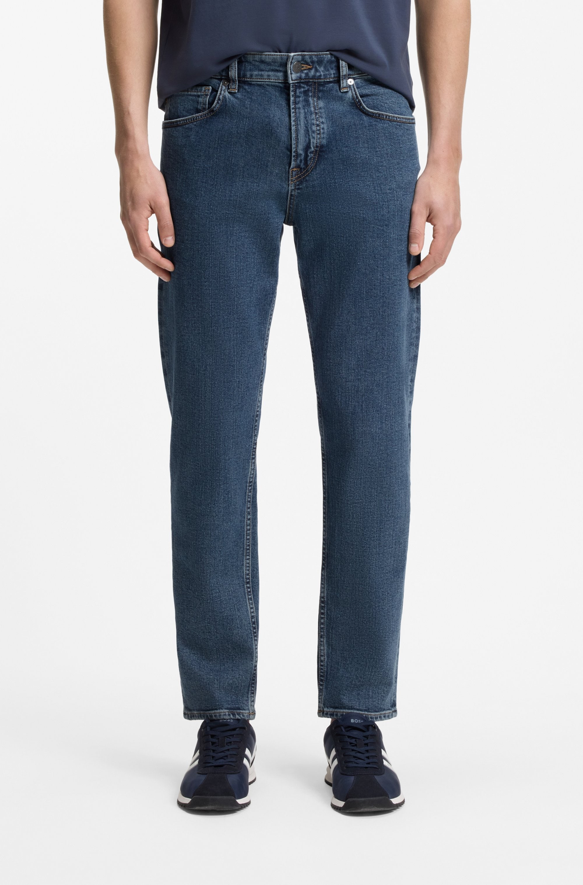BOSS ORANGE 5-Pocket-Jeans »RE.MAINE« Regular Fit, Baumwoll-Mix, used washed