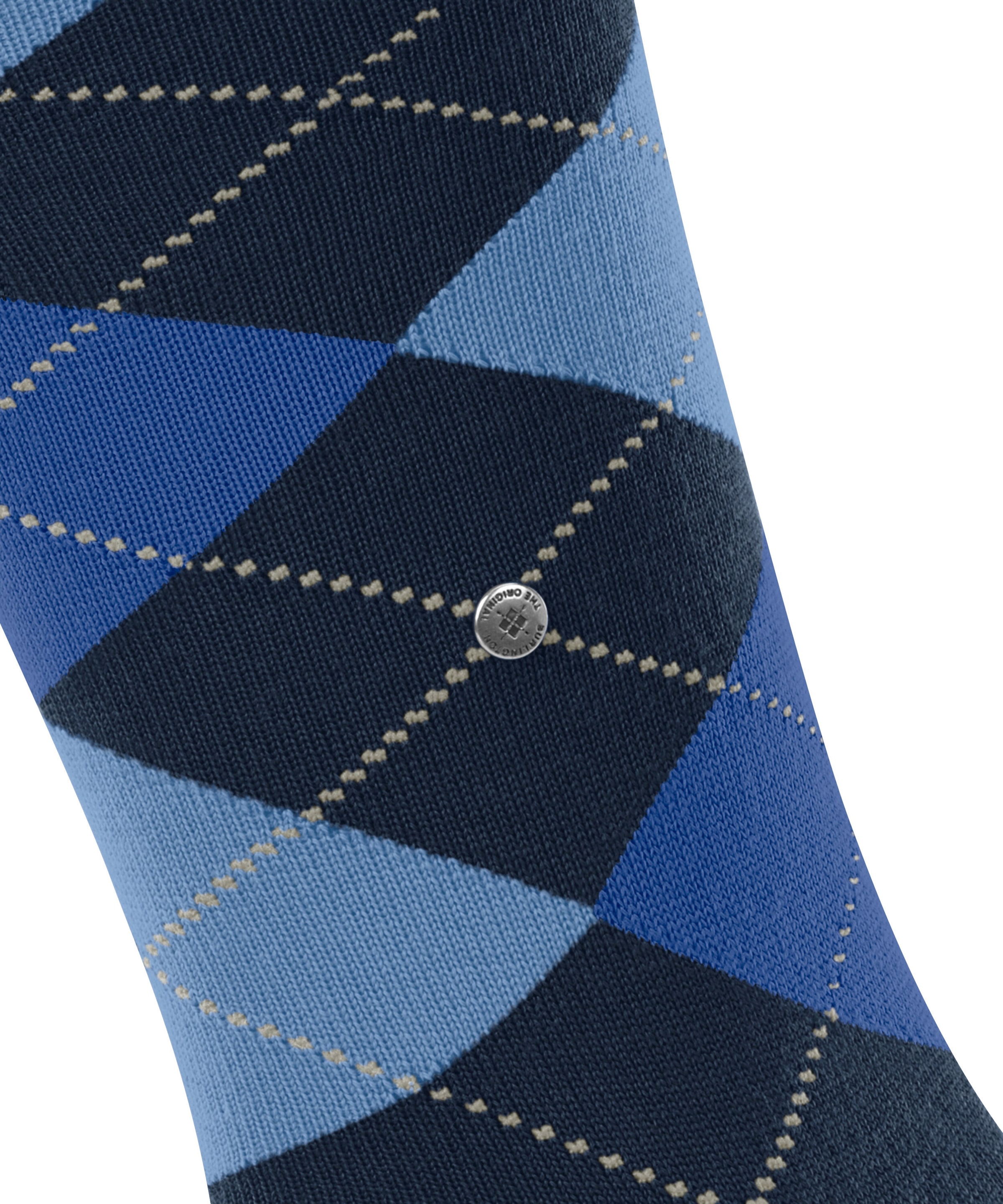 Burlington Kniestrümpfe »Edinburgh« Einheitsgröße 40-46, wärmende Wollmischung, Argyle-Muster