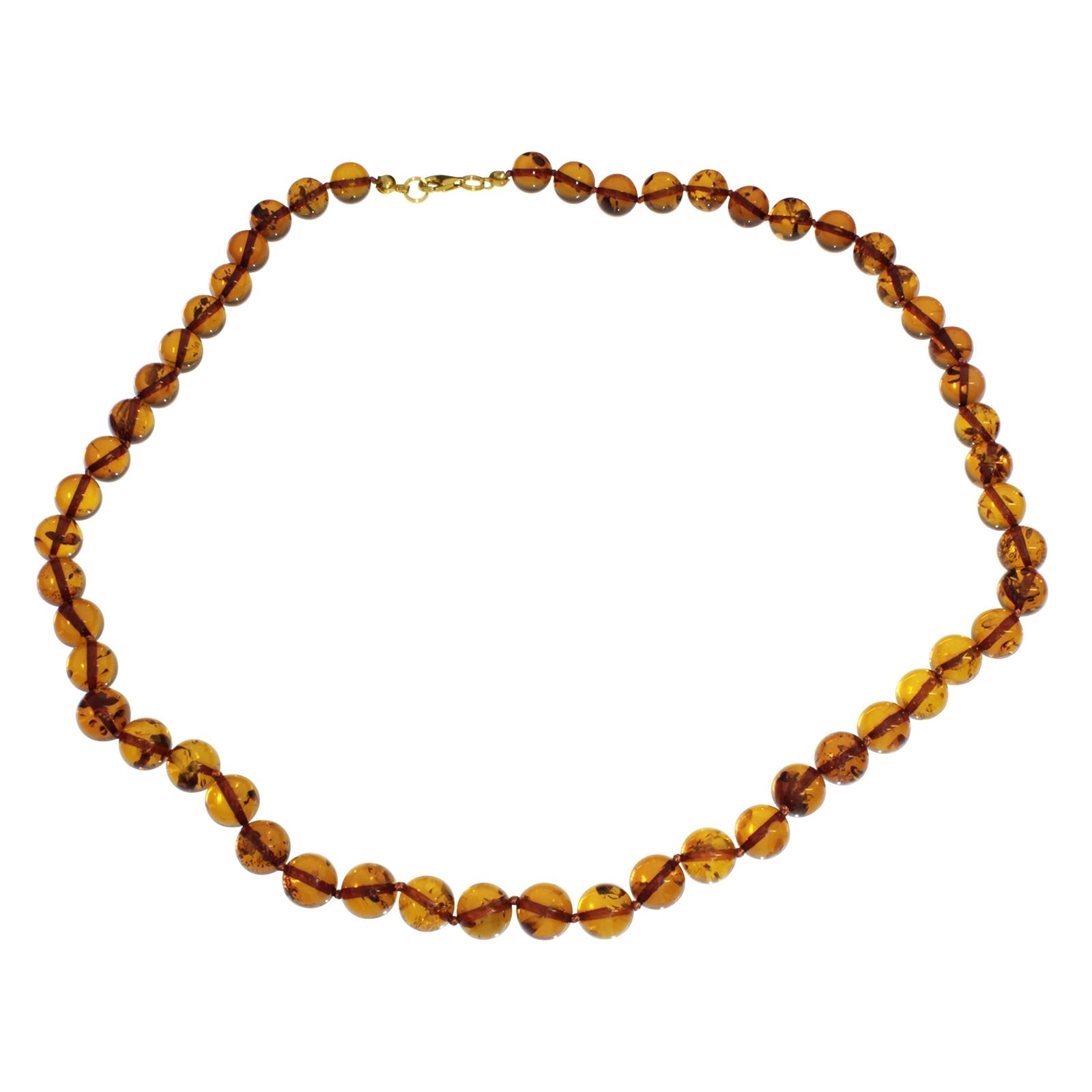 OSTSEE-SCHMUCK Kette ohne Anhänger »- Kugel 10 mm - Bernstein - ,«