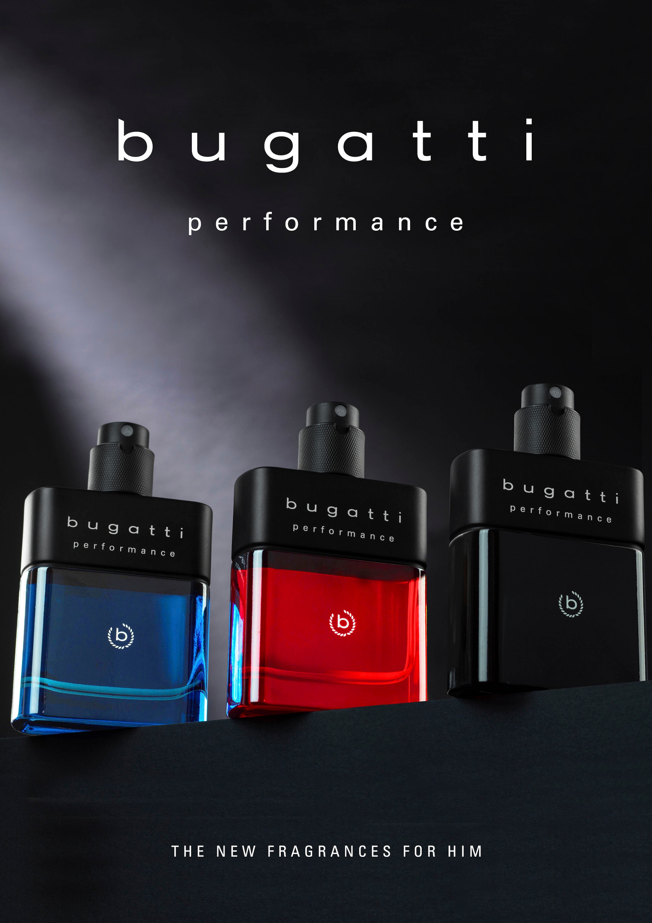 bugatti Eau de Toilette »BUGATTI Performance Intense Black EdT 100ml«