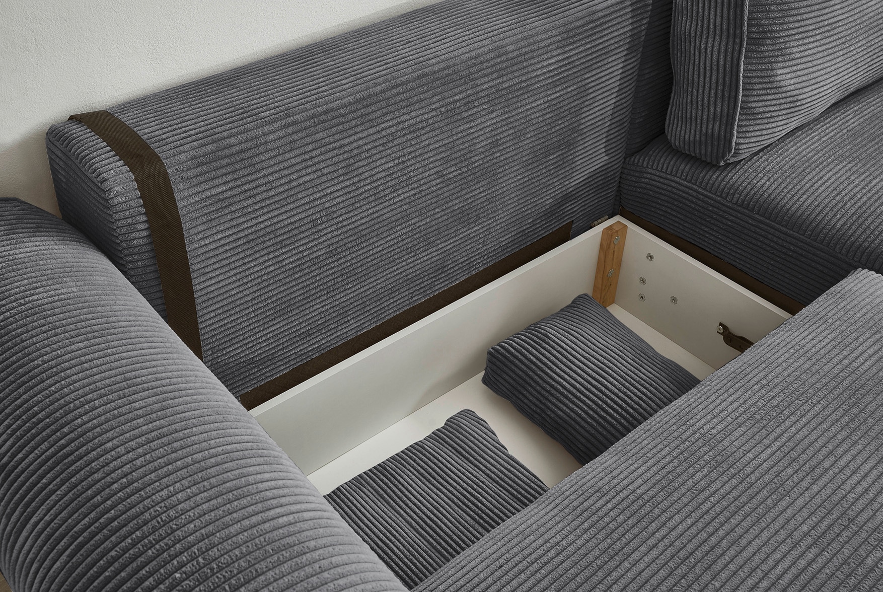 ED EXCITING DESIGN 2-Sitzer »Angelina«, frei im Raum stellbar, mit Bettkasten, mit Schlaffunktion