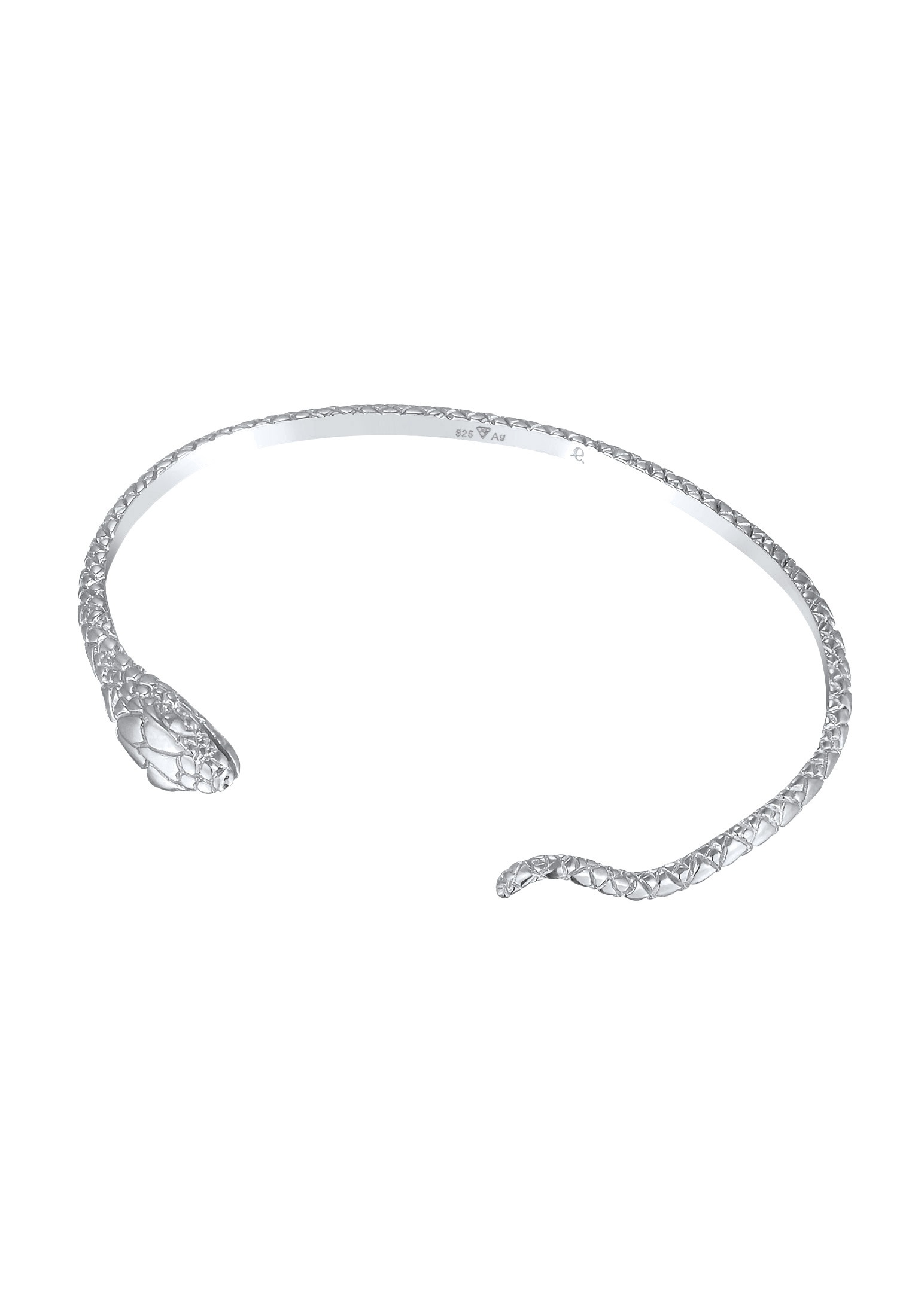 Elli Premium Armreif »Armband Armreif Offen Schlangen Motiv 925 Silber vergoldet«
