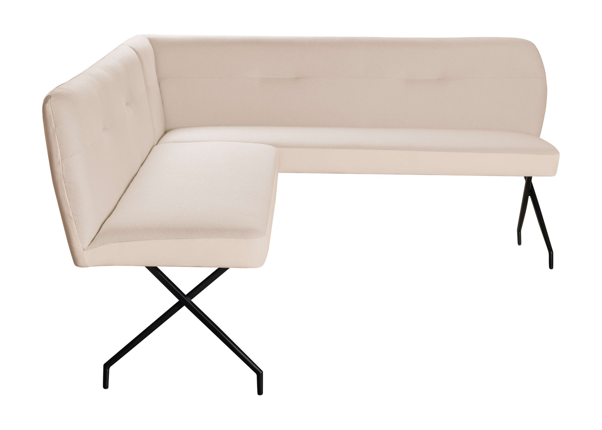 OTTO home Eckbankgruppe »Bruna Essecke, Sitzgruppe, Eckbankgruppe, Küchenbankgruppe« Set, 4tlg, 4 tlg. tlg. Stuhl: 360° drehbar (Rückst.), 2-Stoff-Design. Wellenfederung Eckbank
