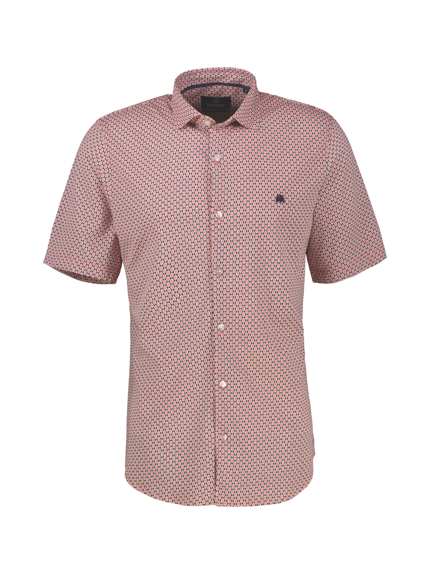LERROS Kurzarmhemd »1/2 Hemd mit Minimalprint, grosse Größen«