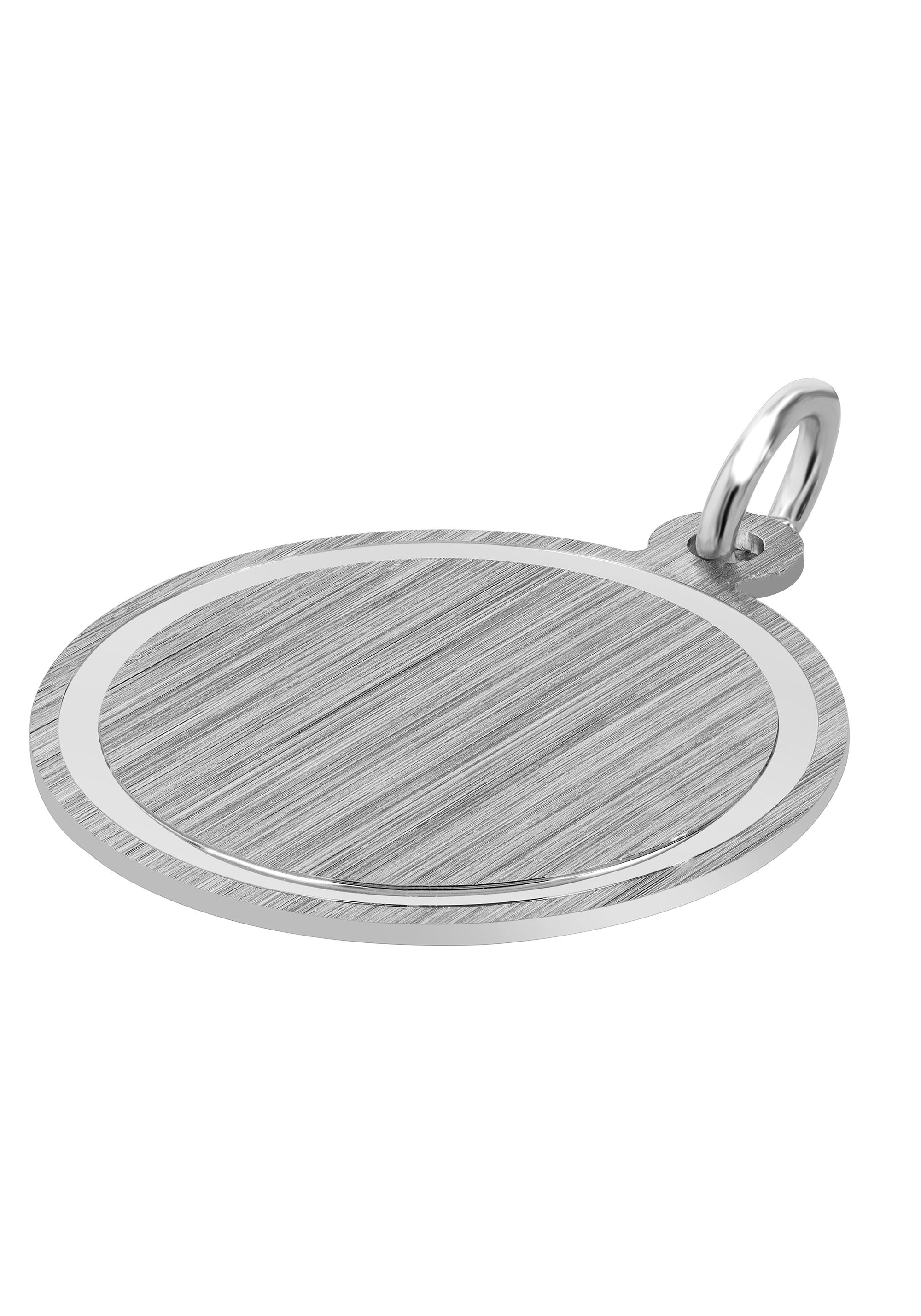 AKZENT Anhänger mit Gravur »"Lilas" aus 925 Sterlingsilber, rhodiniert, langlebig«