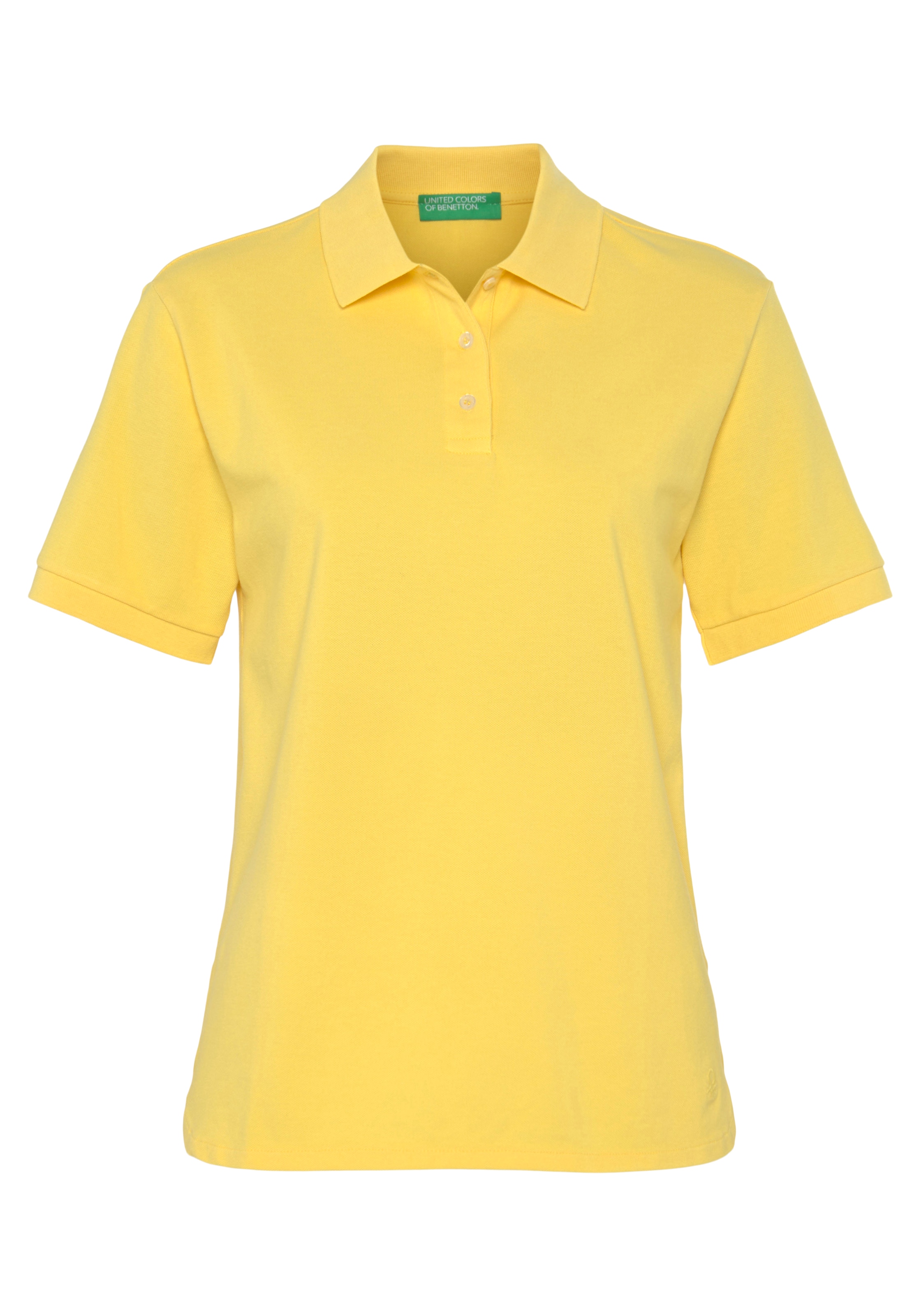 Poloshirt, Benetton United bei Colors perlmuttfarbenen mit Knöpfen of ♕