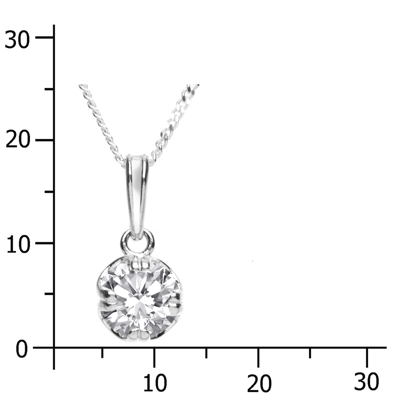 OSTSEE-SCHMUCK Kette mit Anhänger »- Fridoline - Silber 925/000 - Zirkonia«