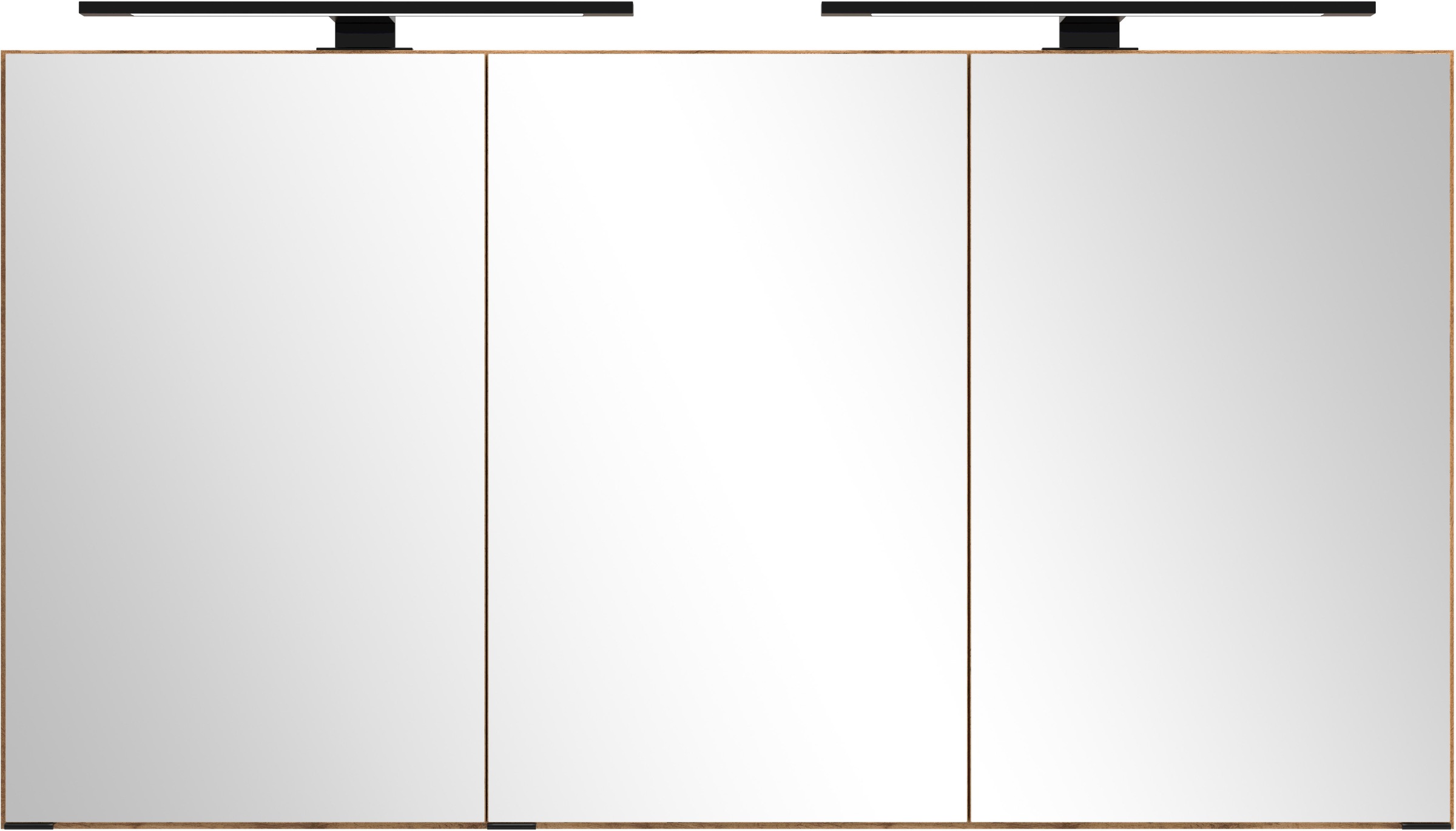 welltime Spiegelschrank, Welltime, Breite 120 cm, mittlere Tür reversibel, gedämpft
