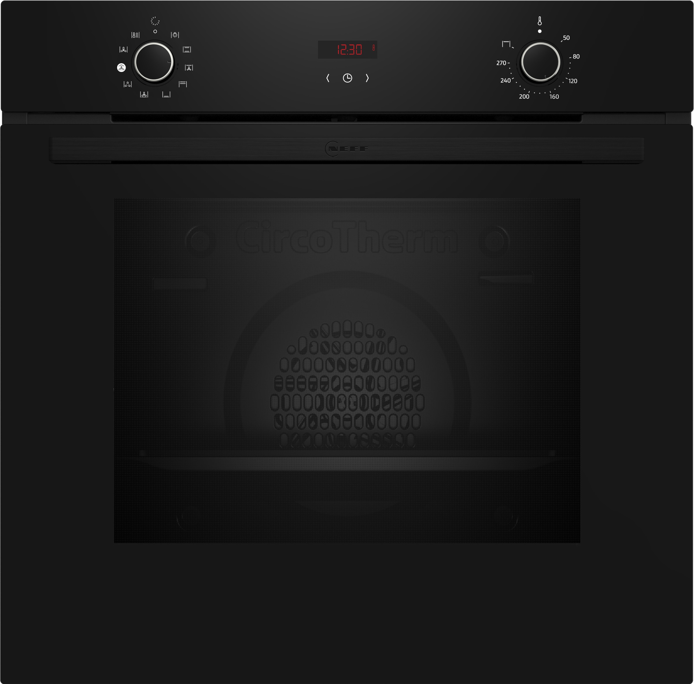 NEFF Backofen N 30 "B1CVDOAK3" mit Teleskopauszug nachrüstbar mit Hydrolyse Base Steam für Knusprigkeit & schnelle EasyClean-Reinigung